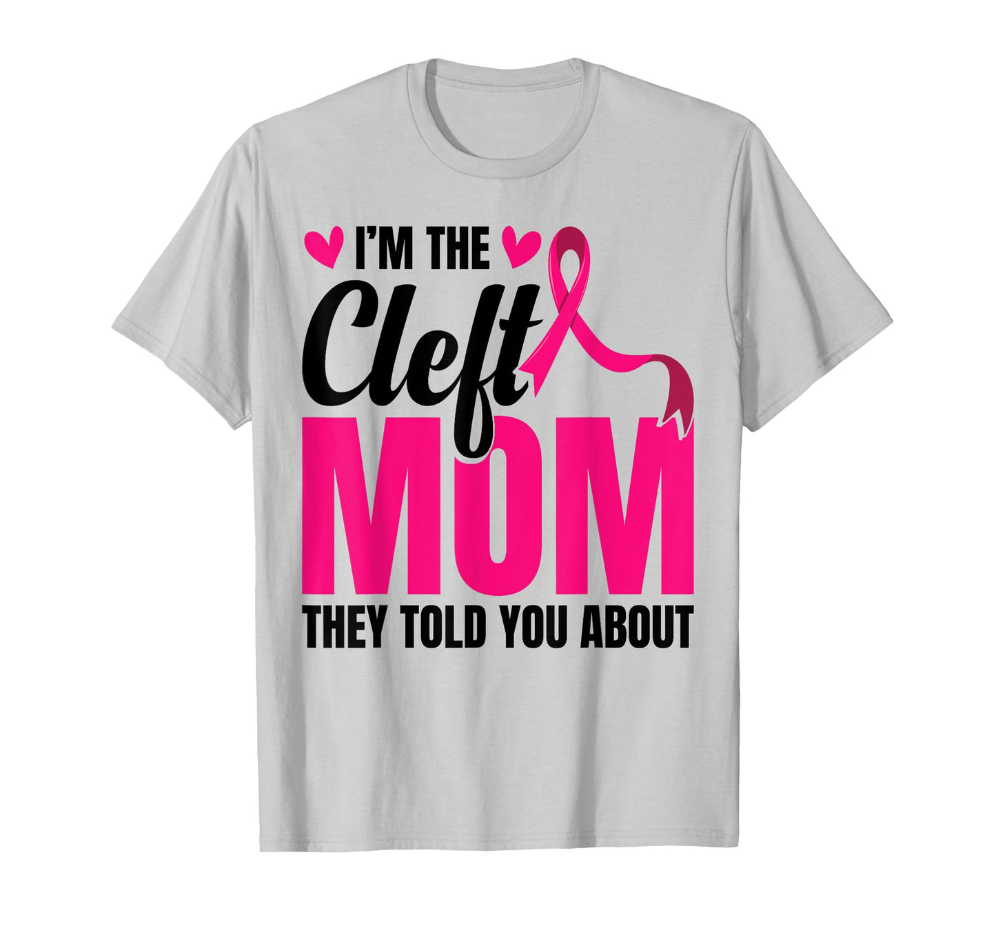 Cleft Lip Warrior Cleft Palate Awareness Cleft Ribbon T-Shirt