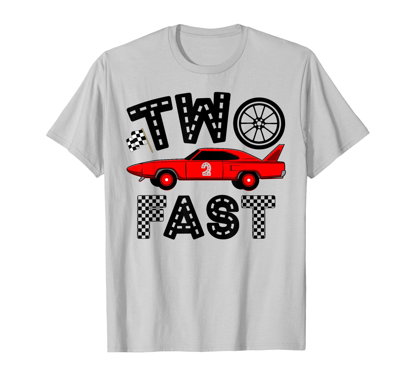 Two Fast 2 Curious Birthday 2 Years Old B-day Funny T-Shirt