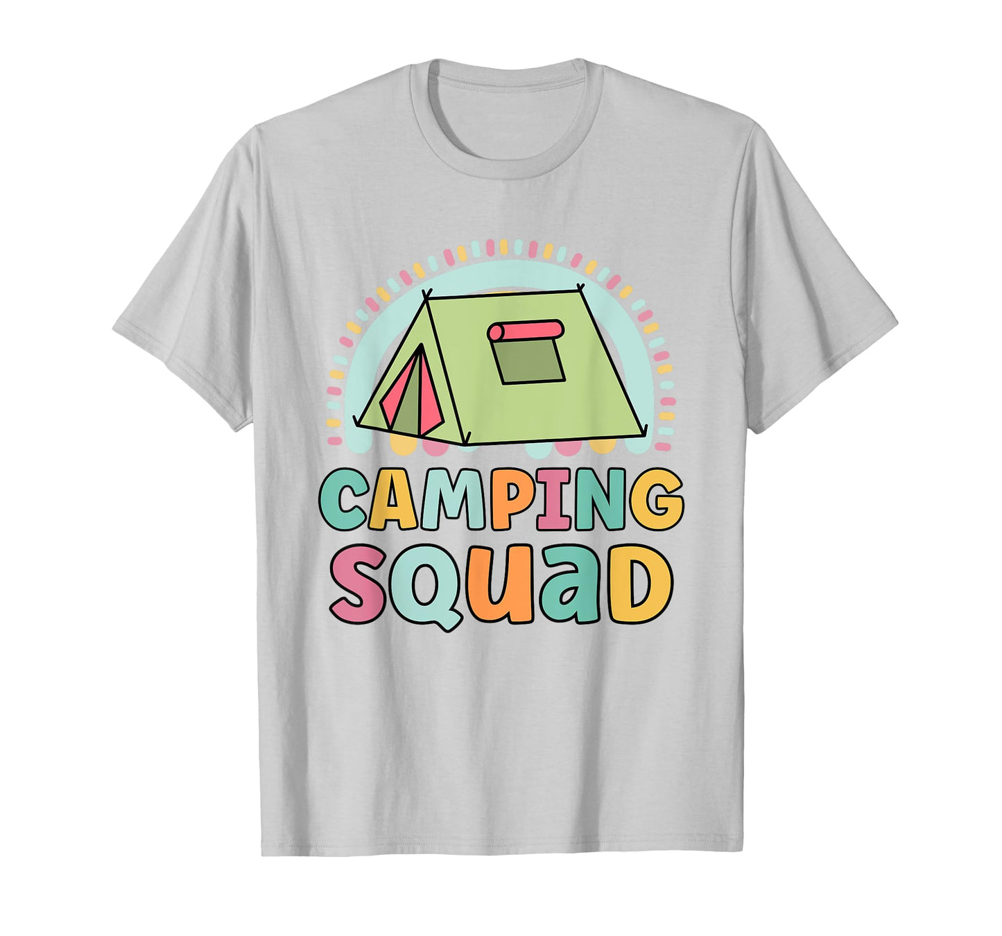 Camping Squad Funny Matching Girls Camping Trip Vacations T-Shirt