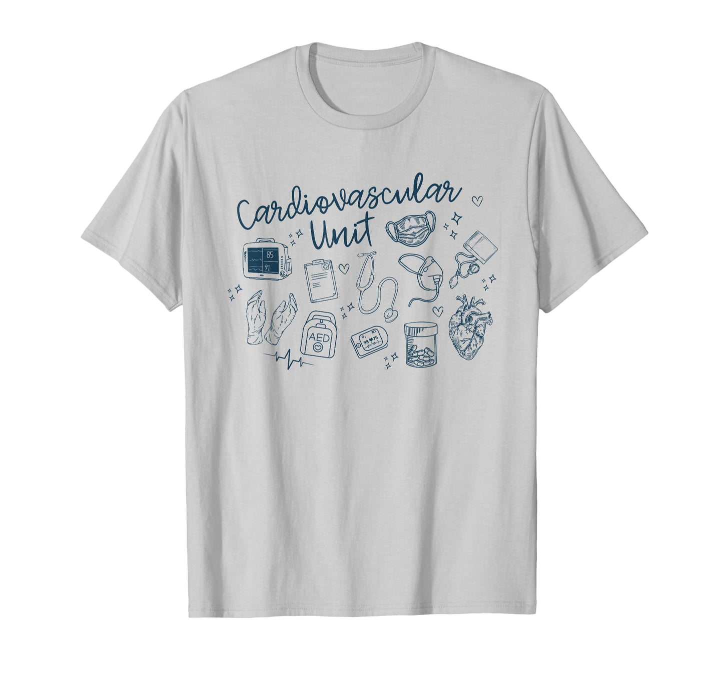 Cardiovascular Unit CVICU Summer Cardiovascular ICU Spring T-Shirt