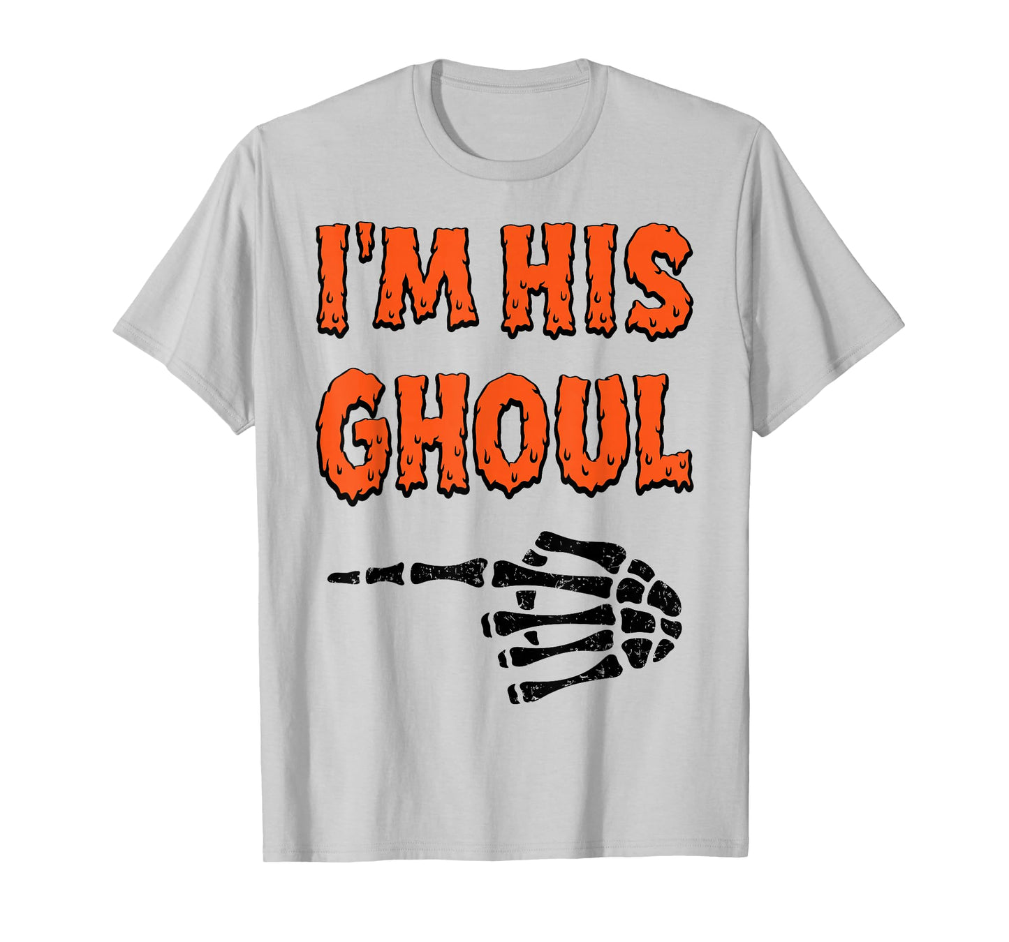 I’m Her Boo I’m His Ghoul Halloween Couples Matching Costume T-Shirt