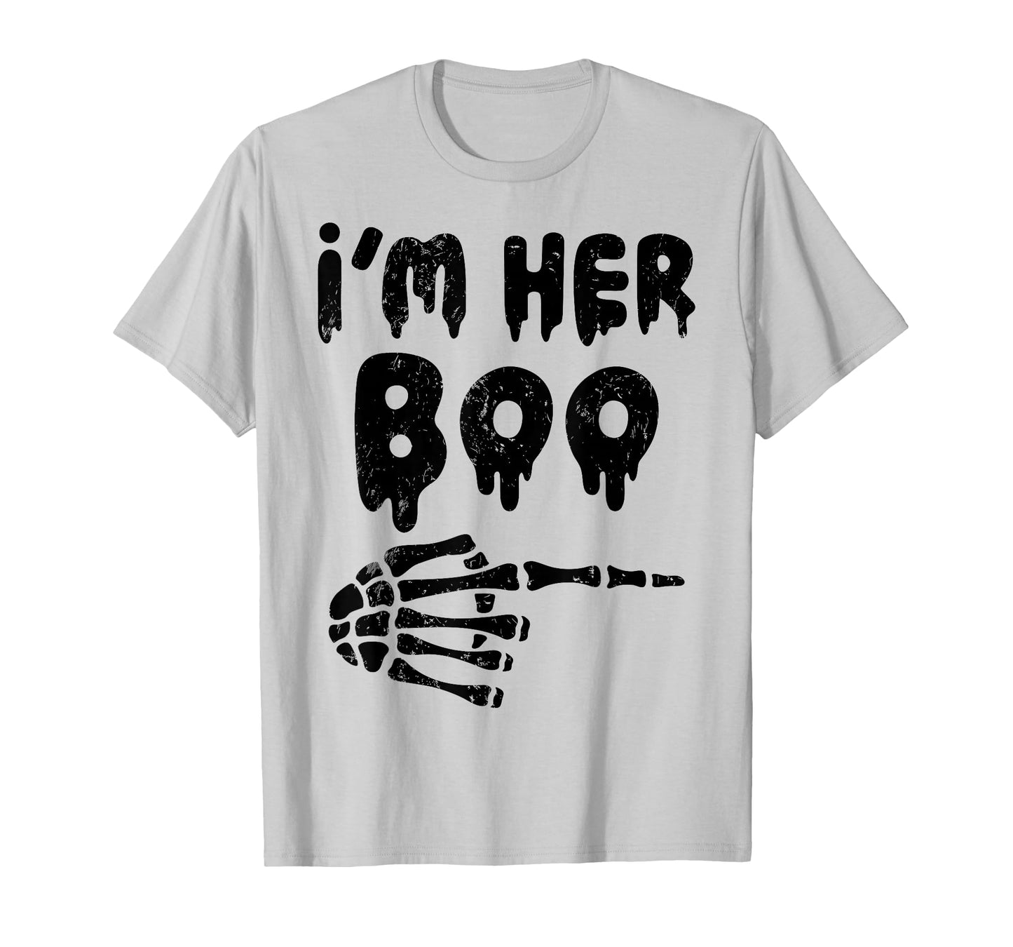 I’m Her Boo I’m His Ghoul Halloween Couples Matching Costume T-Shirt