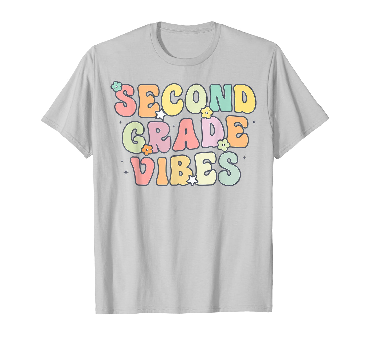 Second Grade Vibes Retro 2nd Grade Teacher 1st Day Of School T-Shirt