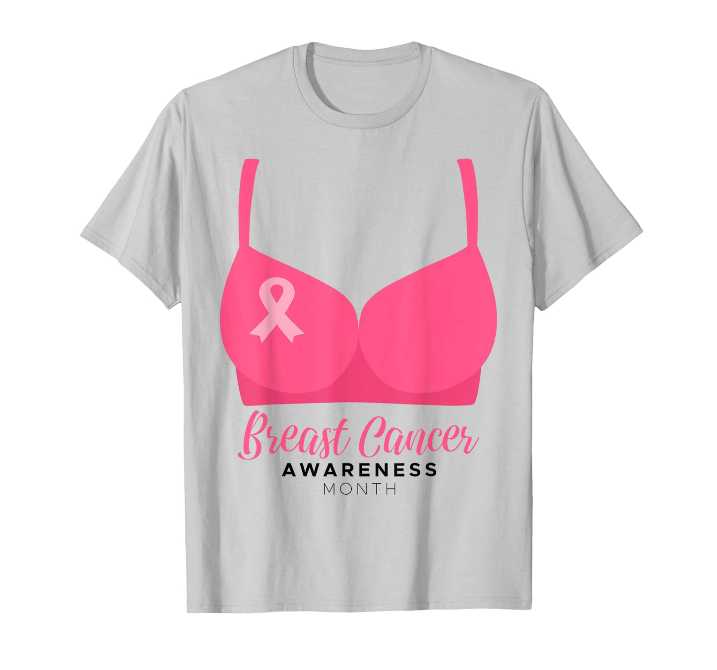 BRA Breast Cancer Awareness Month Wear Pink Ribbon October T-Shirt