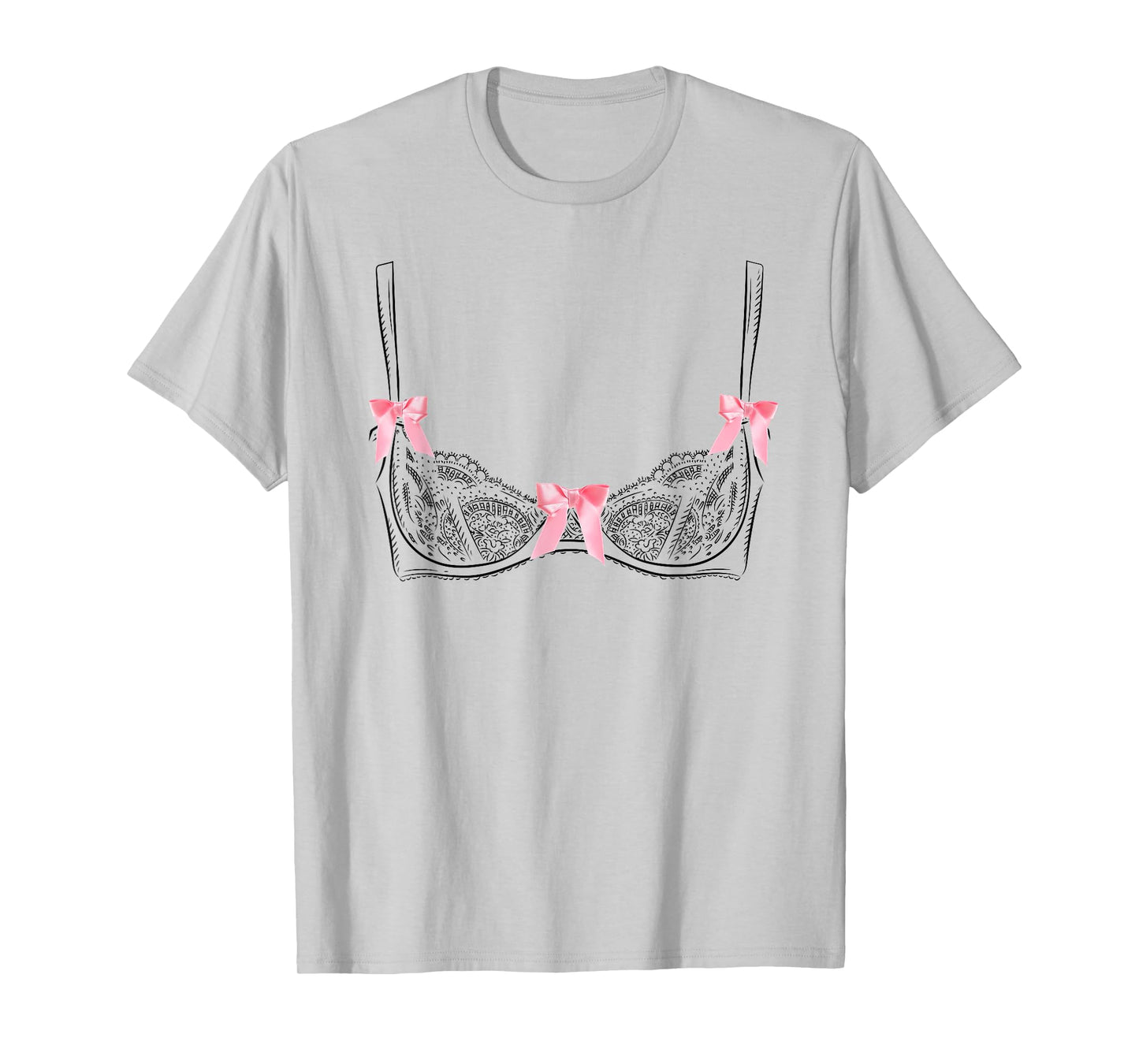 Graphic Lingerie Bra T-Shirt