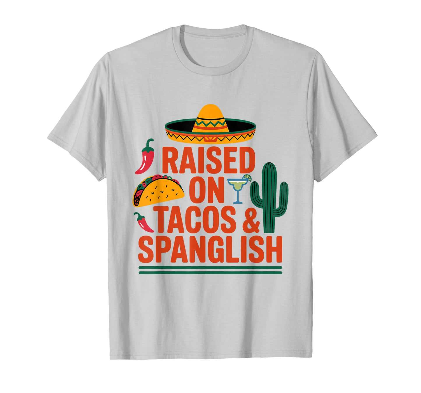 Spanglish Tacos Mexico Mexican T-Shirt