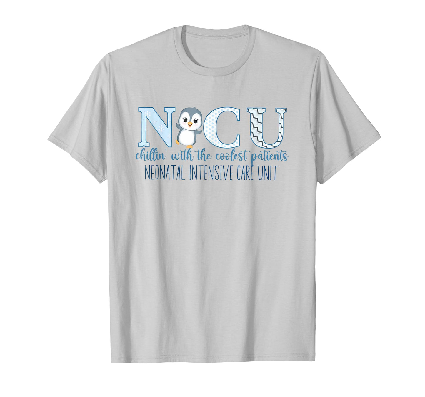 Winter NICU Nurse Cute Penguin Nurse NICU Holiday Christmas T-Shirt