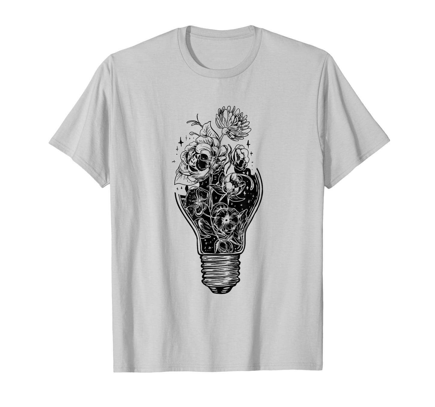 Flower Light Bulb of Power Tree Peace T-Shirt For Hippies T-Shirt
