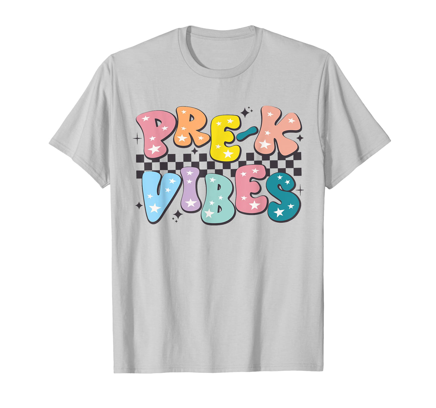 Pre-K Vibes Back To School Teachers Student Hello Pre-K Team Men Women Girls Kids T-Shirt