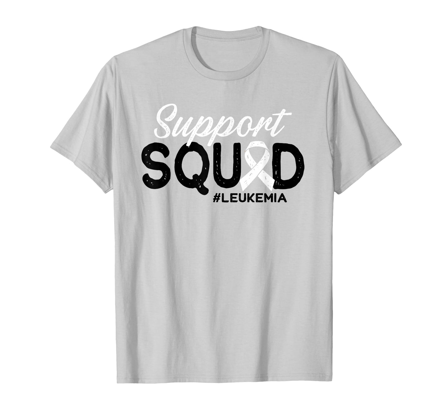 Support Squad Orange Ribbon for Blood Cancer Awareness Leukemia T-Shirt
