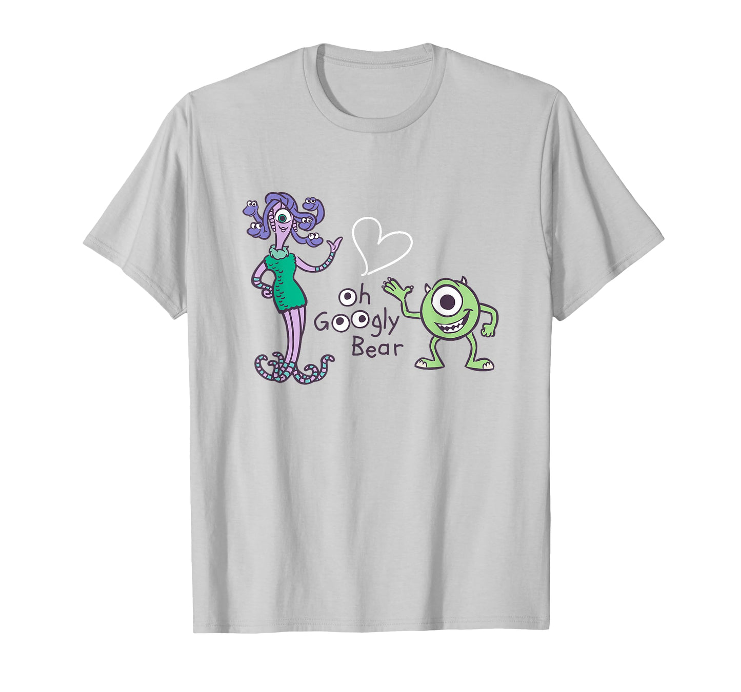 Disney Pixar Monsters Inc. Mike Celia Oh Googly Bear Logo T-Shirt