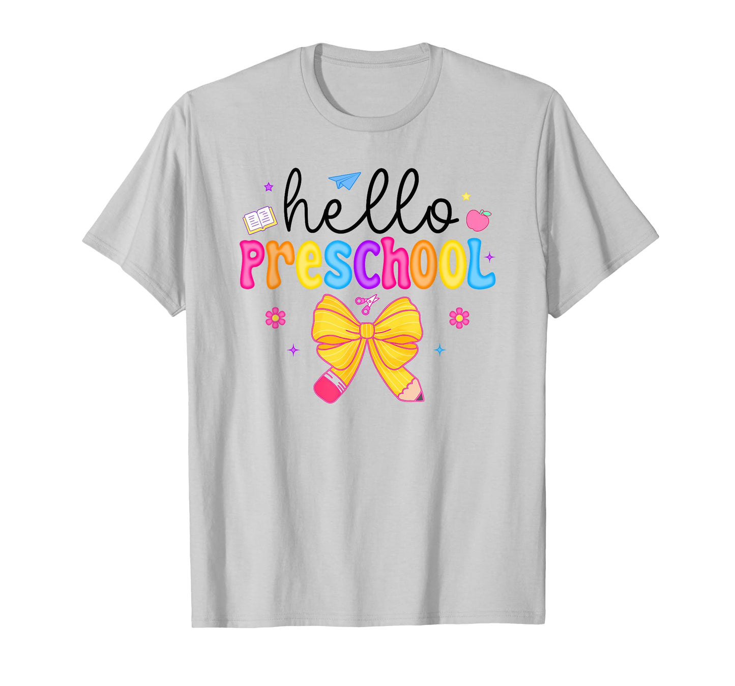 Hello Preschool Coquette Bow Teacher Girls Kids Team PreK T-Shirt