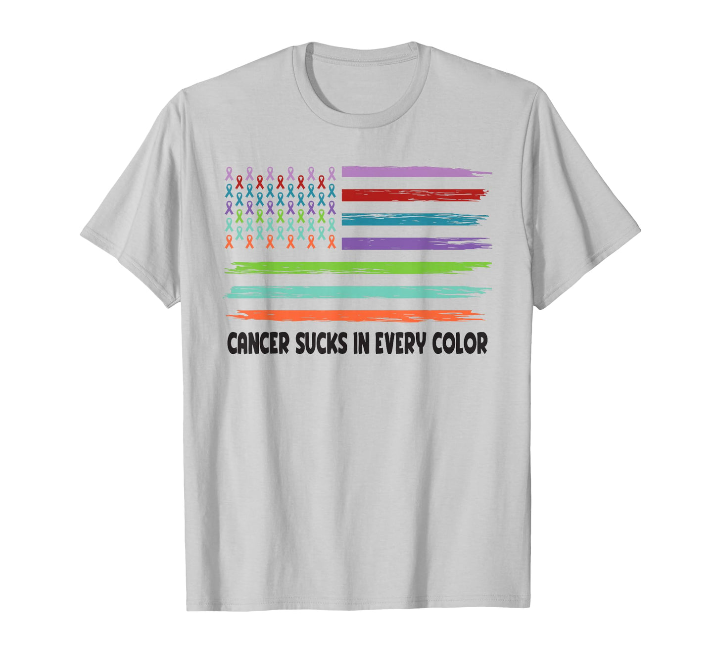 Cancer Sucks In Every Color Fighter | Funk Cancer T-Shirt