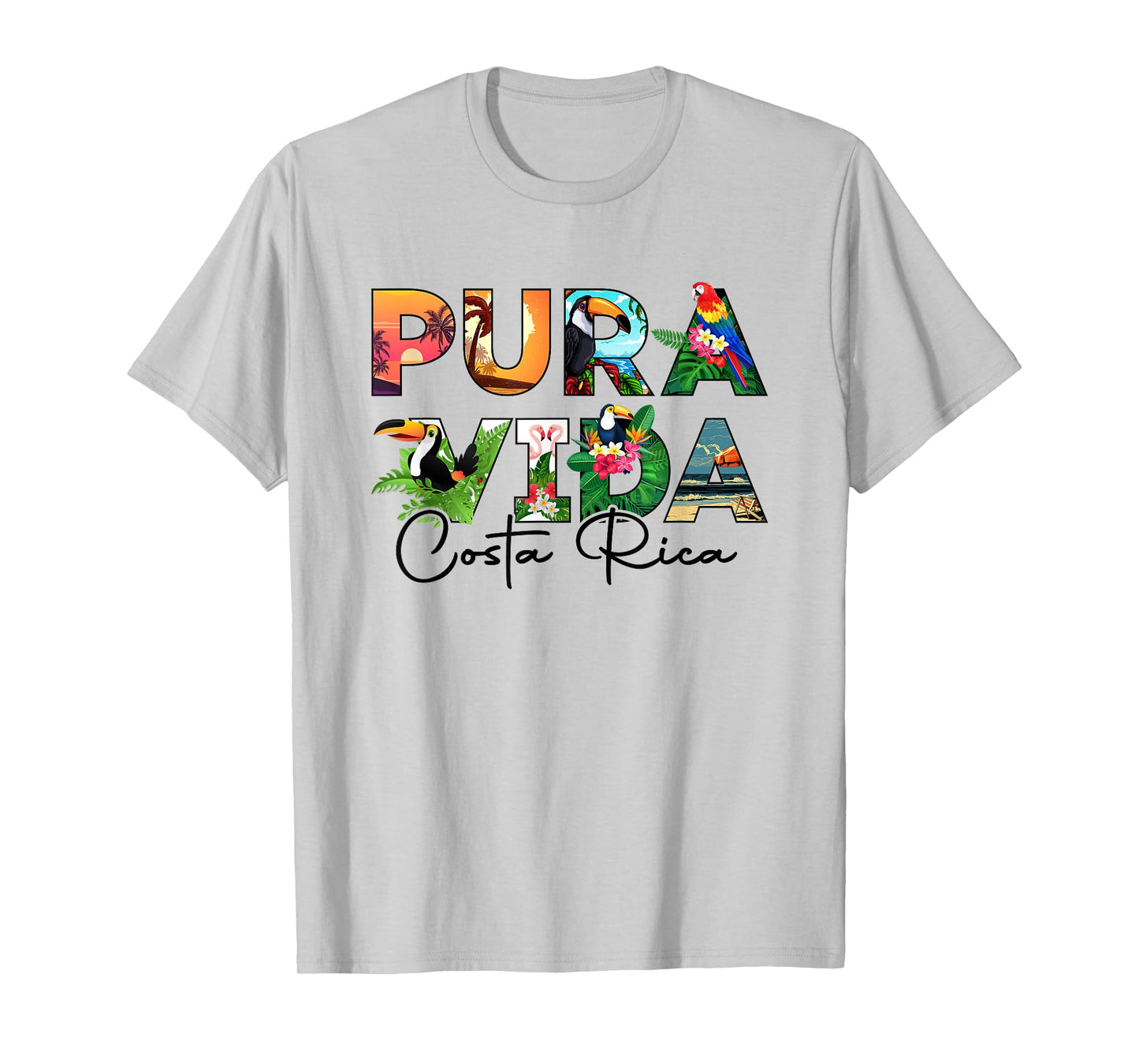 Pura Vida Beach Costa Rica Family Vacation Nature Tropical T-Shirt