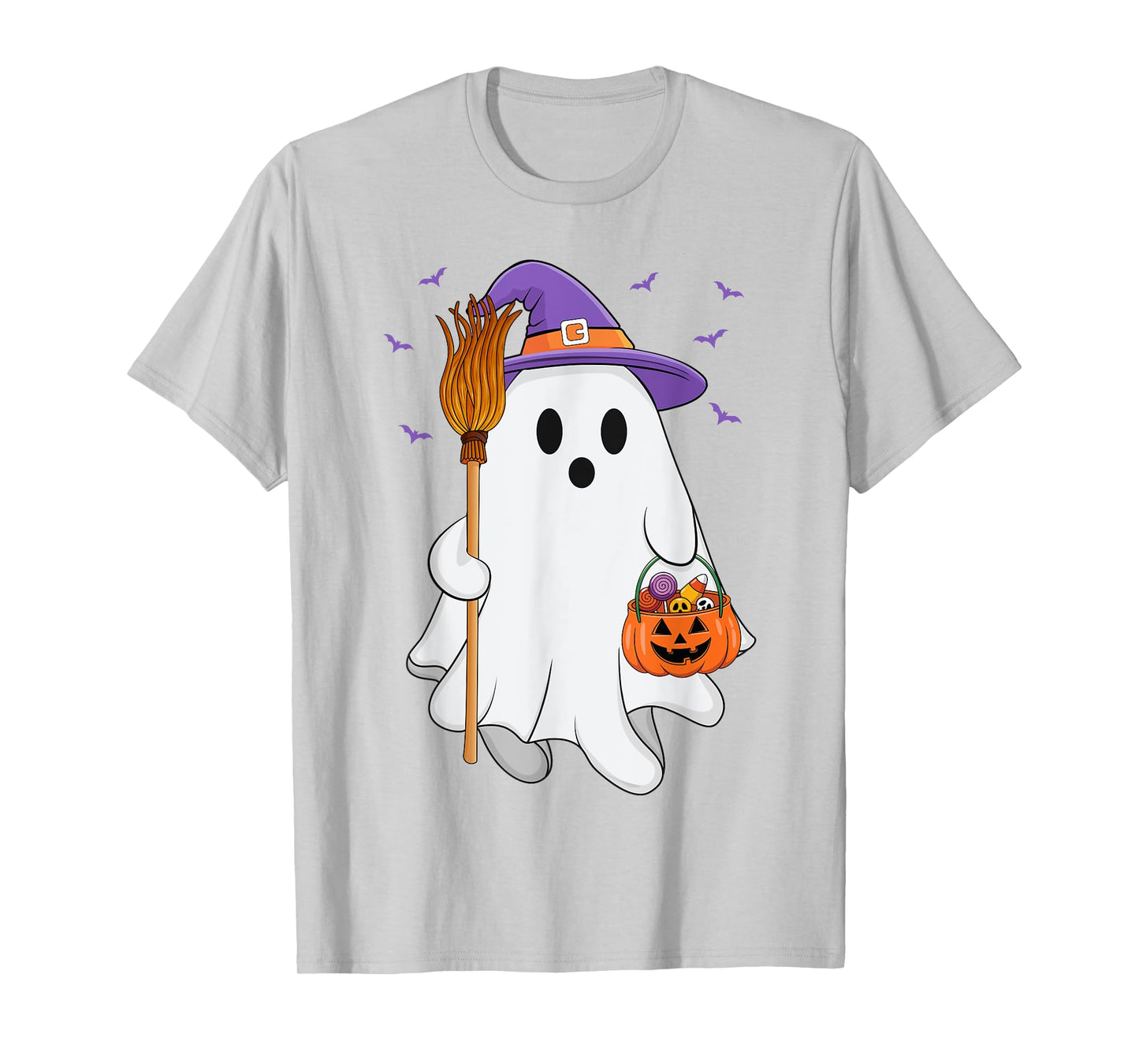 Witch Ghost Scary Pumpkin Halloween Fall Spooky Season Women T-Shirt