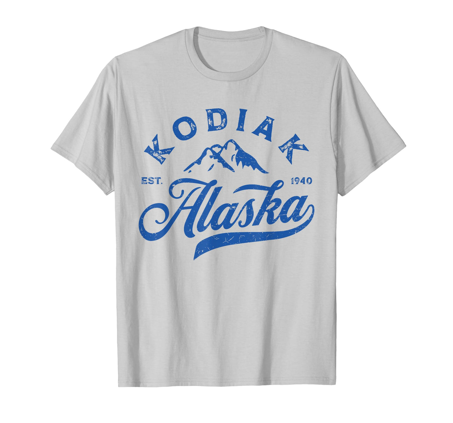 Vintage Kodiak Alaska AK Mountains Family Vacation Souvenir T-Shirt