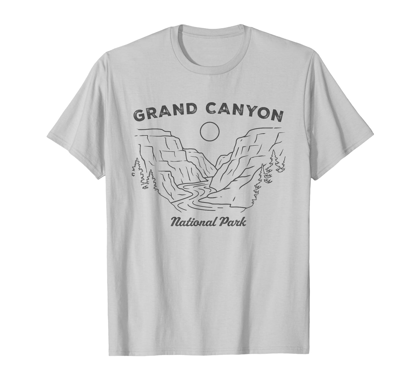 Retro Grand Canyon National Park Arizona Womens Mens Hiking T-Shirt