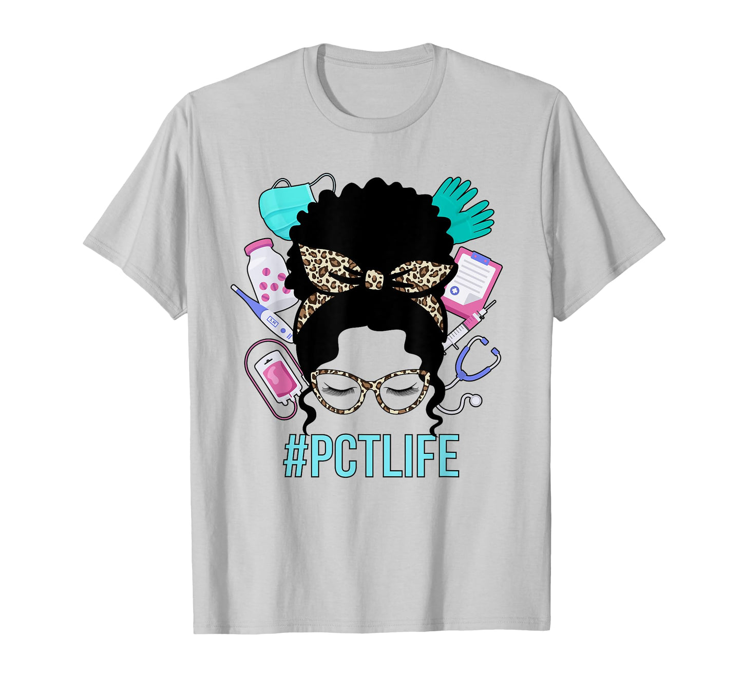 Black PCT Life Patient Care Tech Patient Care Technician T-Shirt