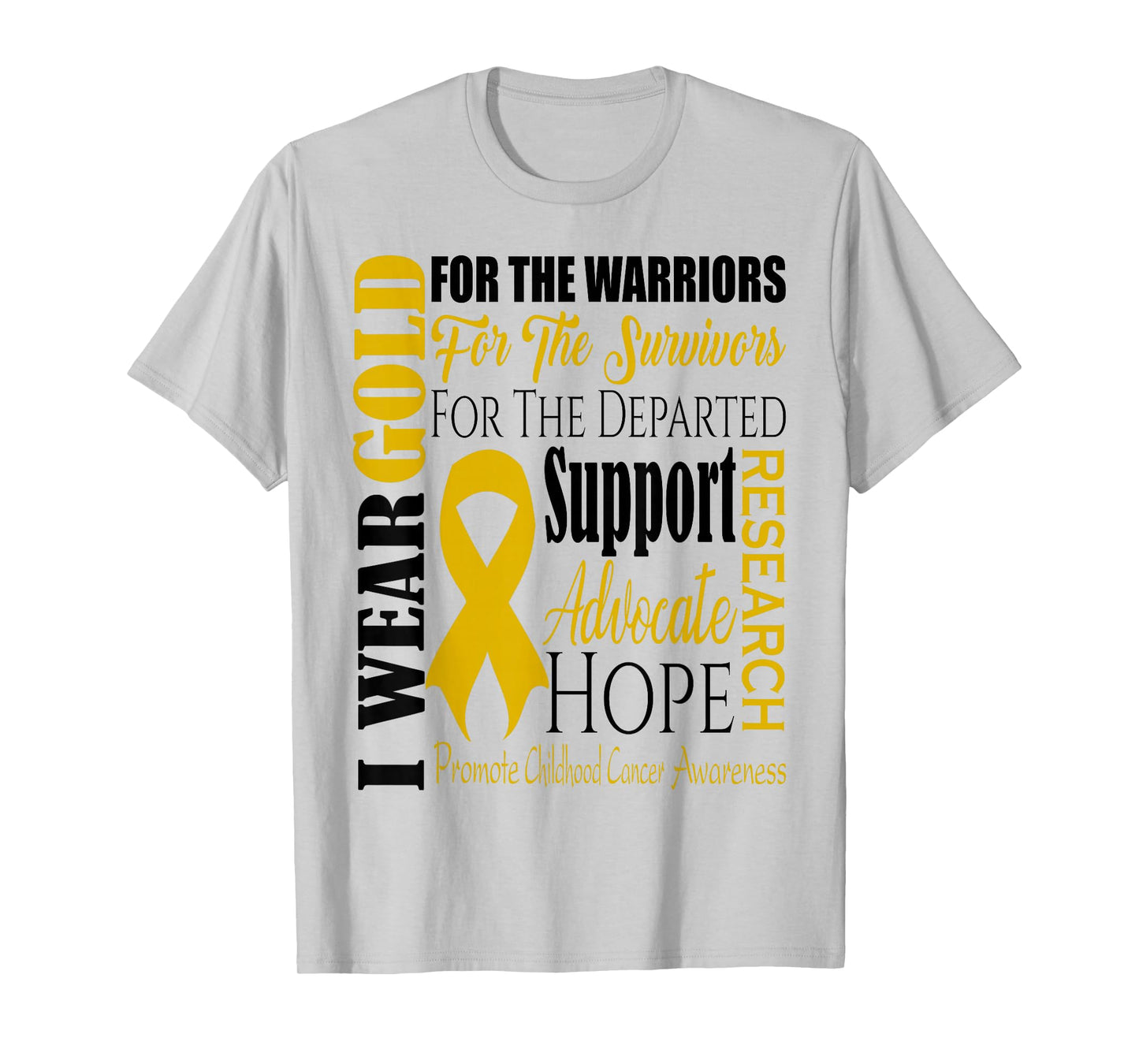 Childhood Cancer Awareness T Shirt Gold for a Child Fight T-Shirt