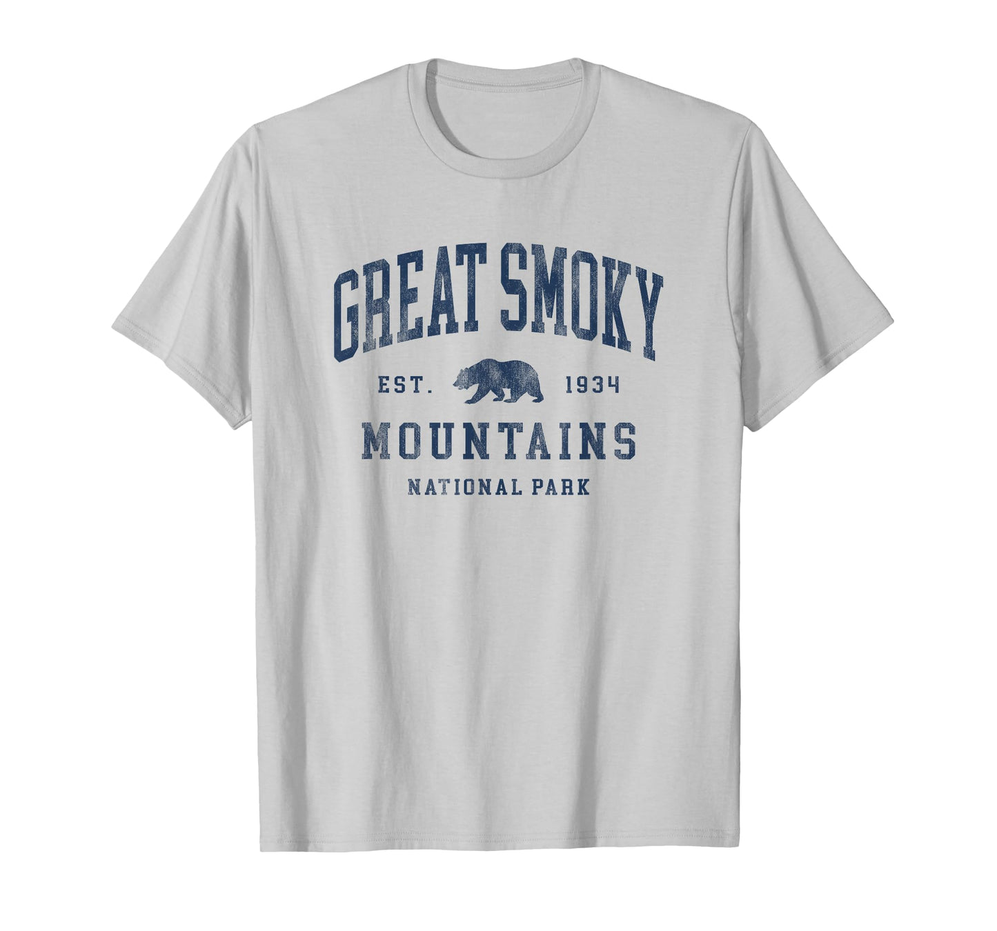 Retro Great Smoky Mountains National Park Mens Womens Hiking T-Shirt