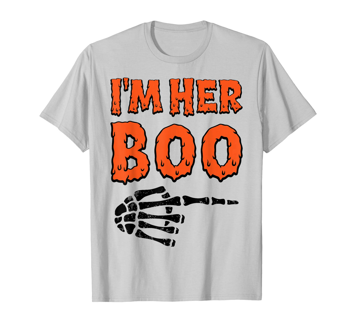 I’m Her Boo I’m His Ghoul Halloween Couples Matching Costume T-Shirt