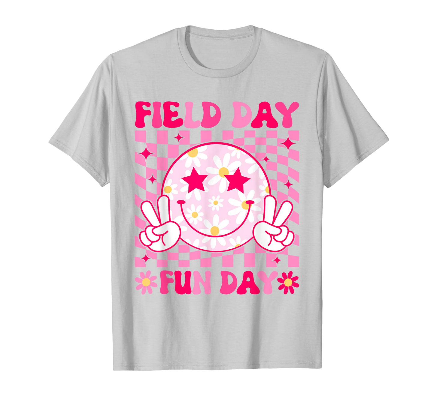 Groovy Field Day Fun Day Teacher Boys Girls Kids T-Shirt
