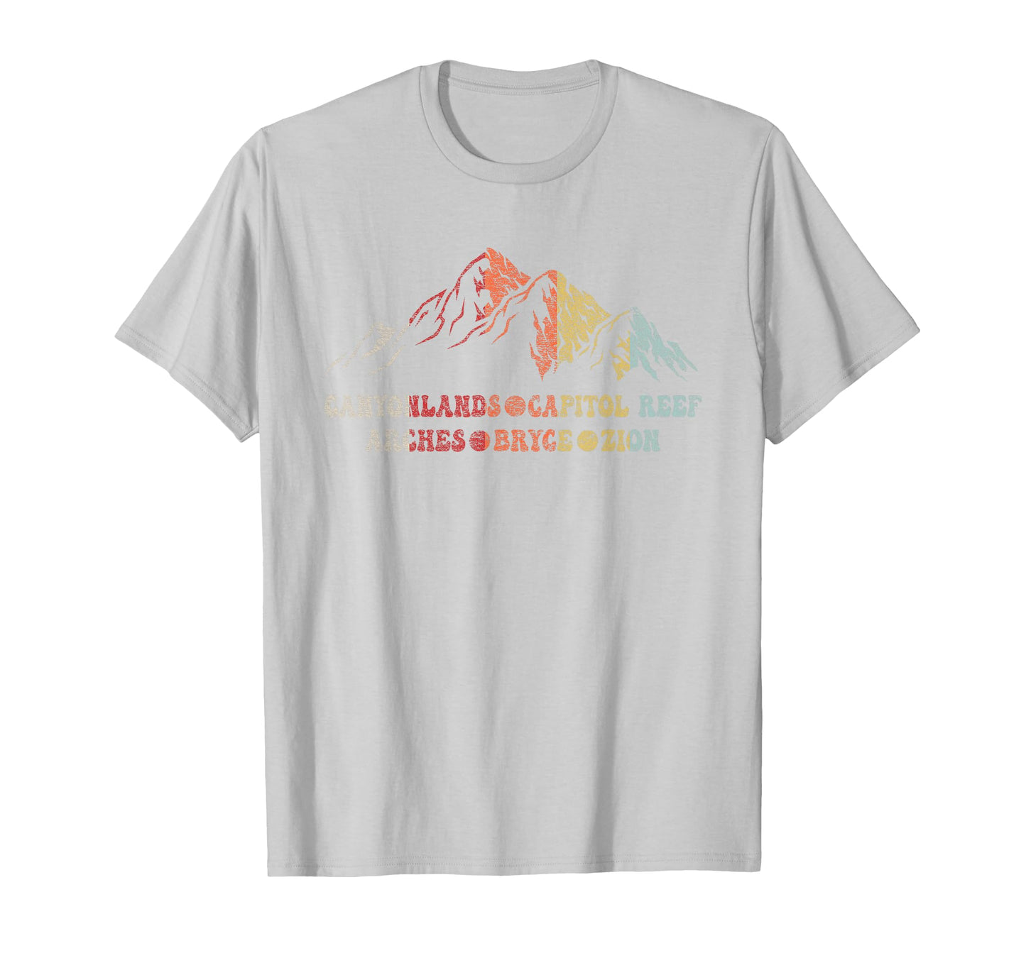 Vintage Utah Souvenir Big 5 Utah Mighty Five National Park T-Shirt
