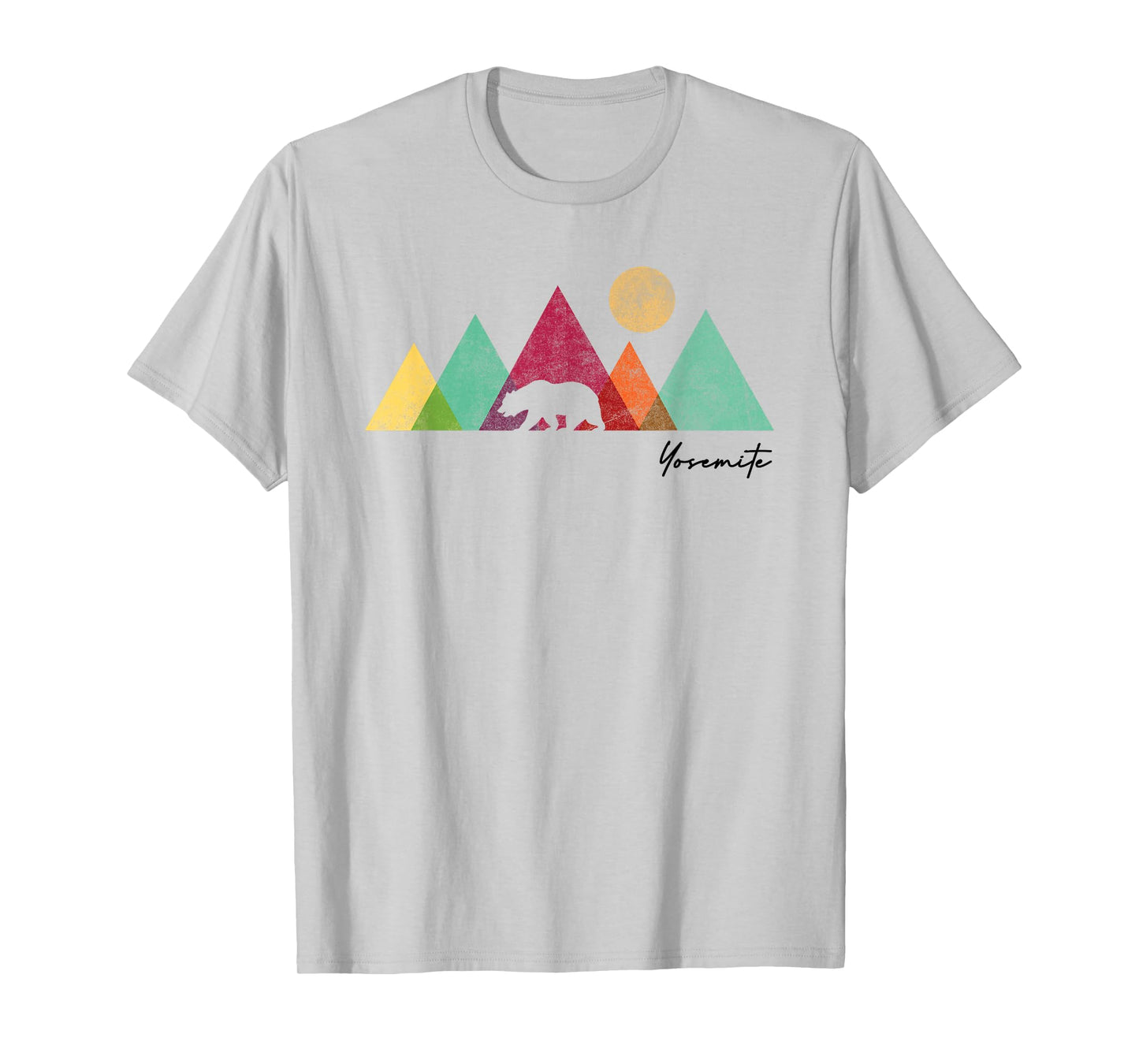 Yosemite California Colorful Bear Mountains National Park T-Shirt