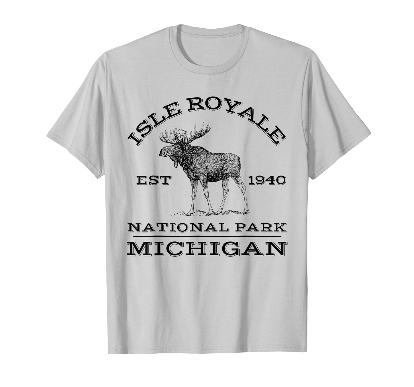 Isle Royale National Park Michigan Moose Hike Outdoors T-Shirt