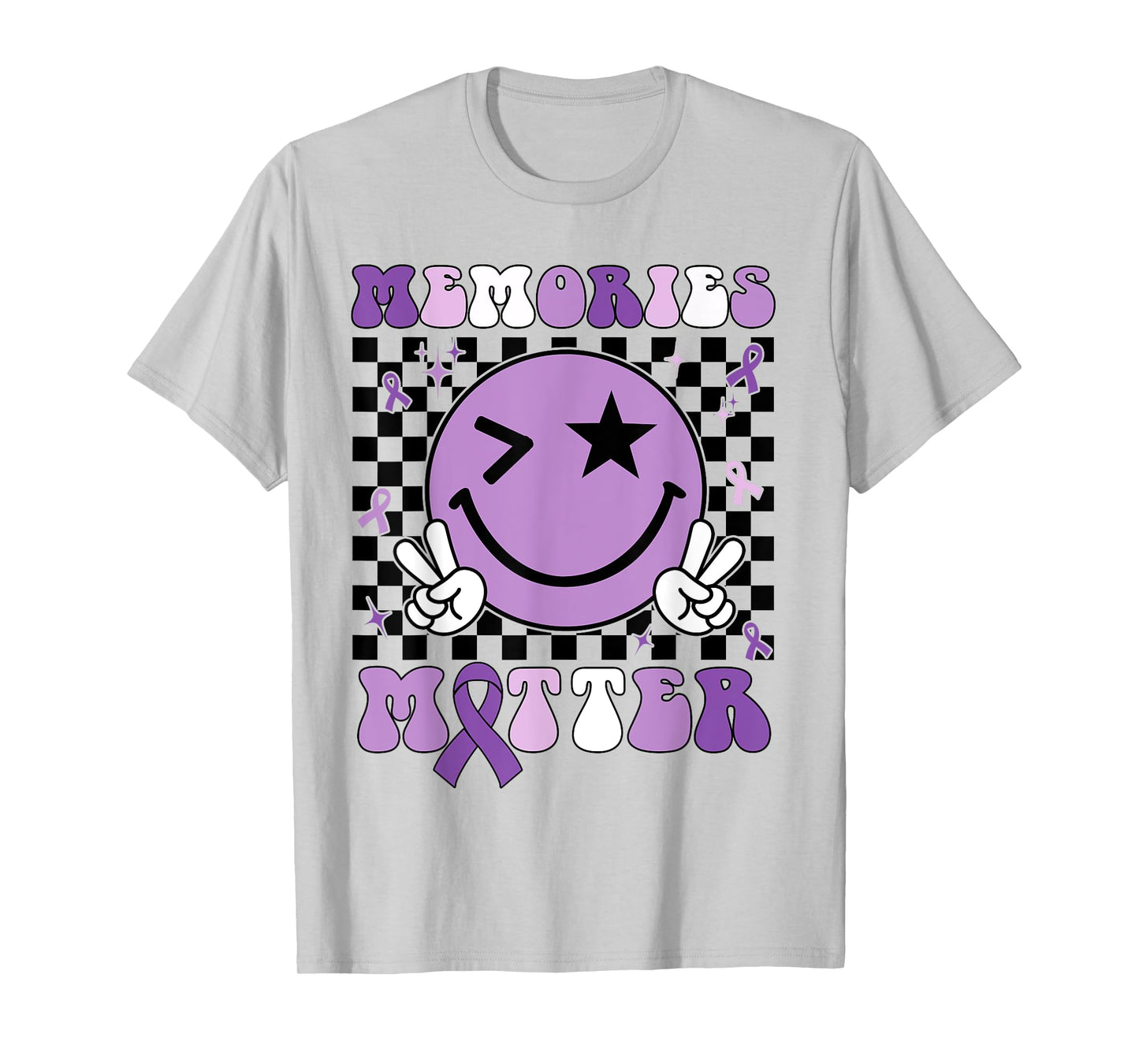 Memories Matter ALZ Purple Funny Meme Alzheimer's Awareness T-Shirt