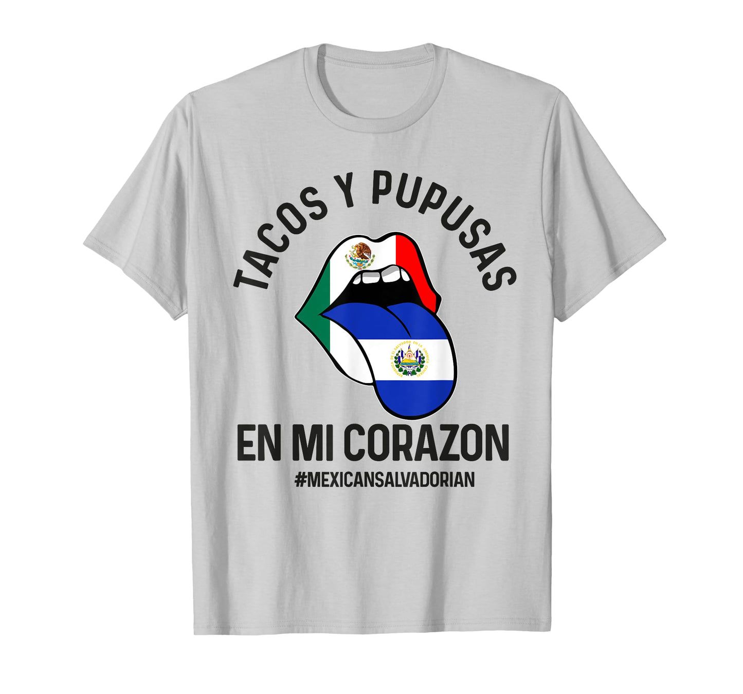 Half Salvadorian Half Mexican flag mexico and Salvadoran T-Shirt