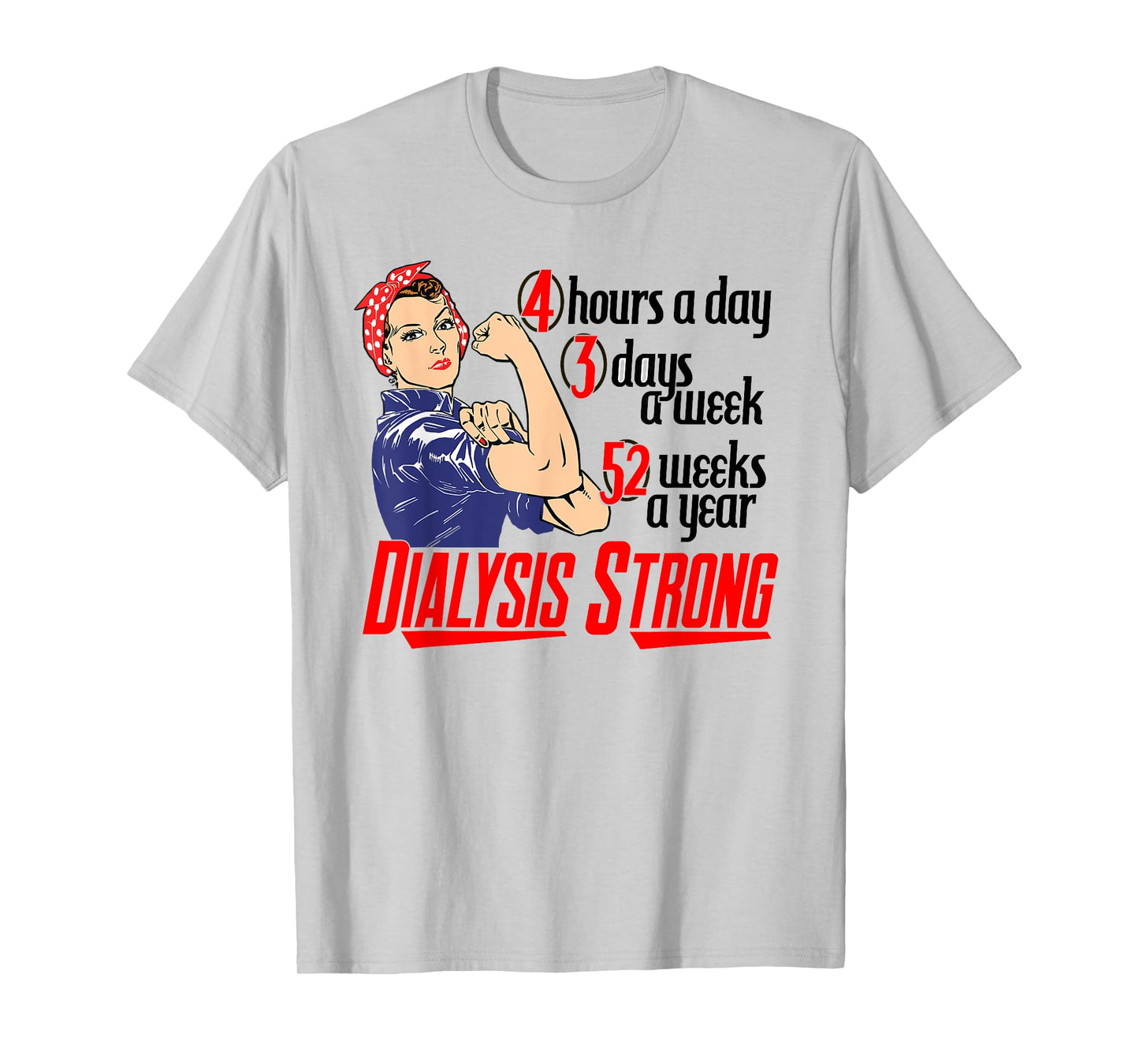 Dialysis Strong a Vintage and Retro Women's Dialysis Patient T-Shirt