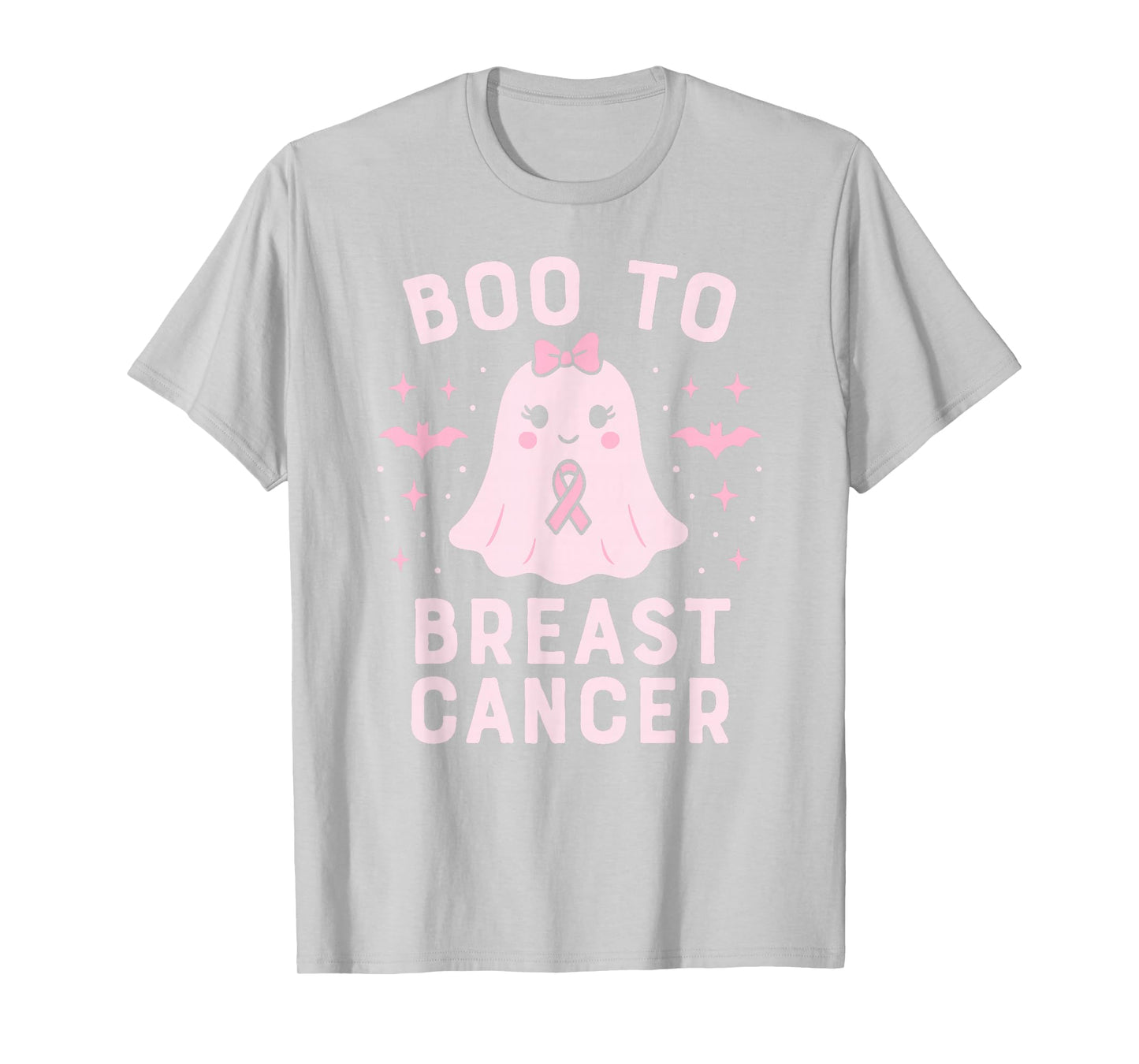 Boo to Breast Cancer Halloween Pink Ghost Awareness T-Shirt