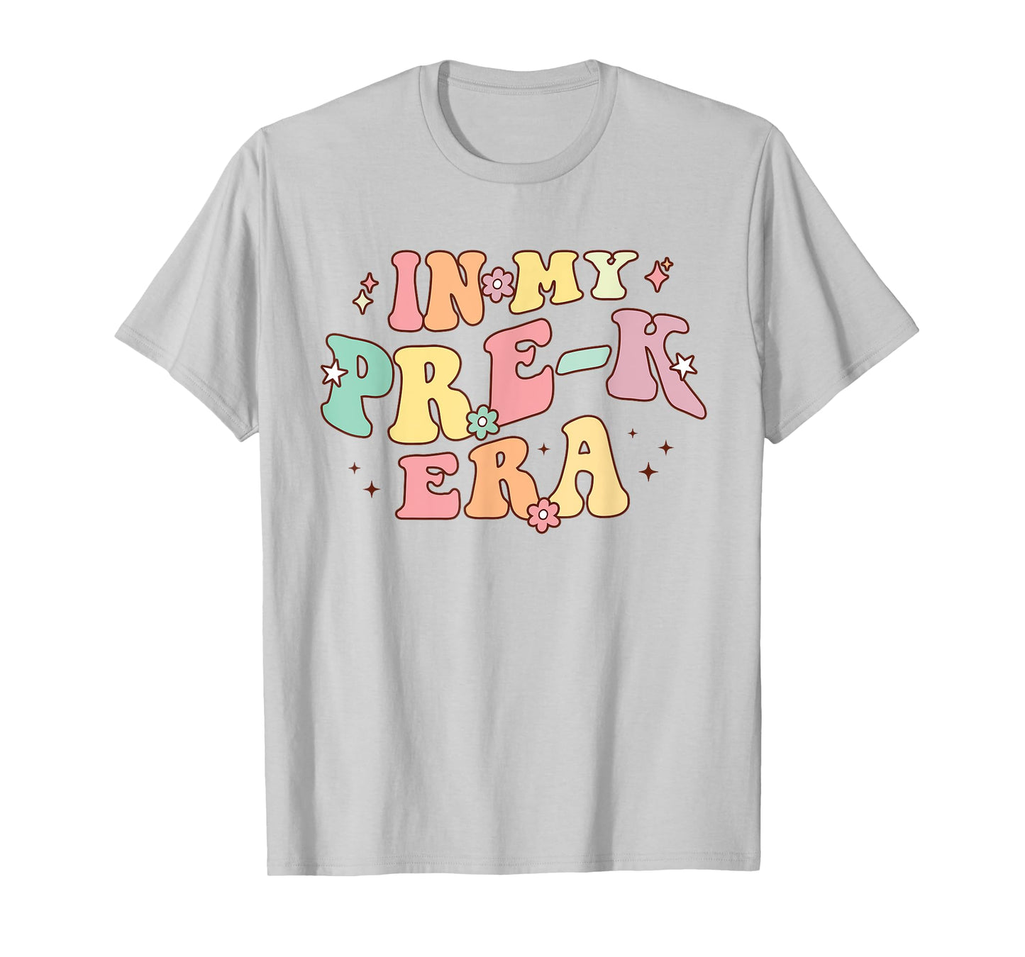 In My Pre-K Era Retro Back To School Groovy Teacher Student T-Shirt