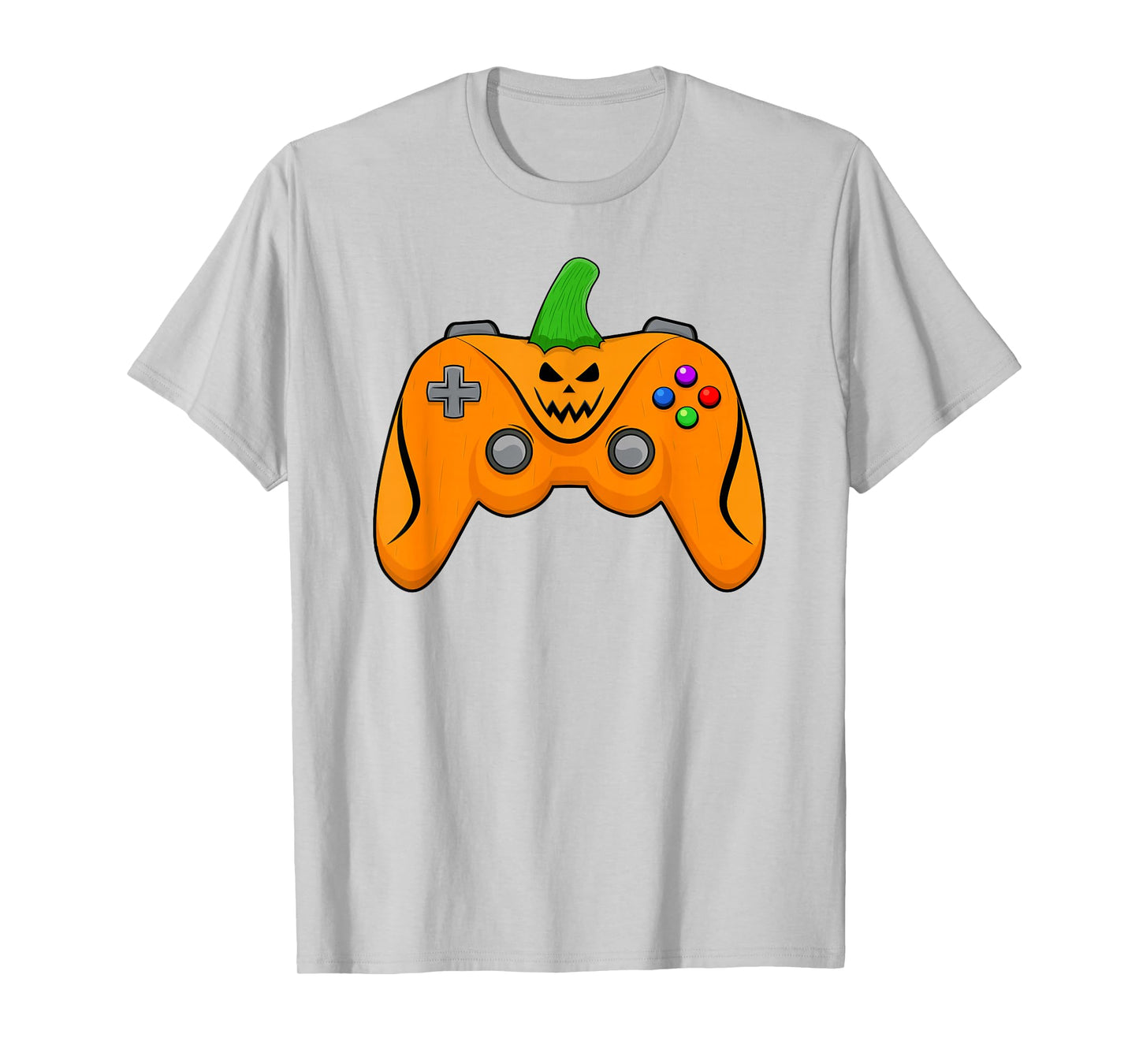 Video Game Controller Pumpkin Face Halloween Gamer T-Shirt