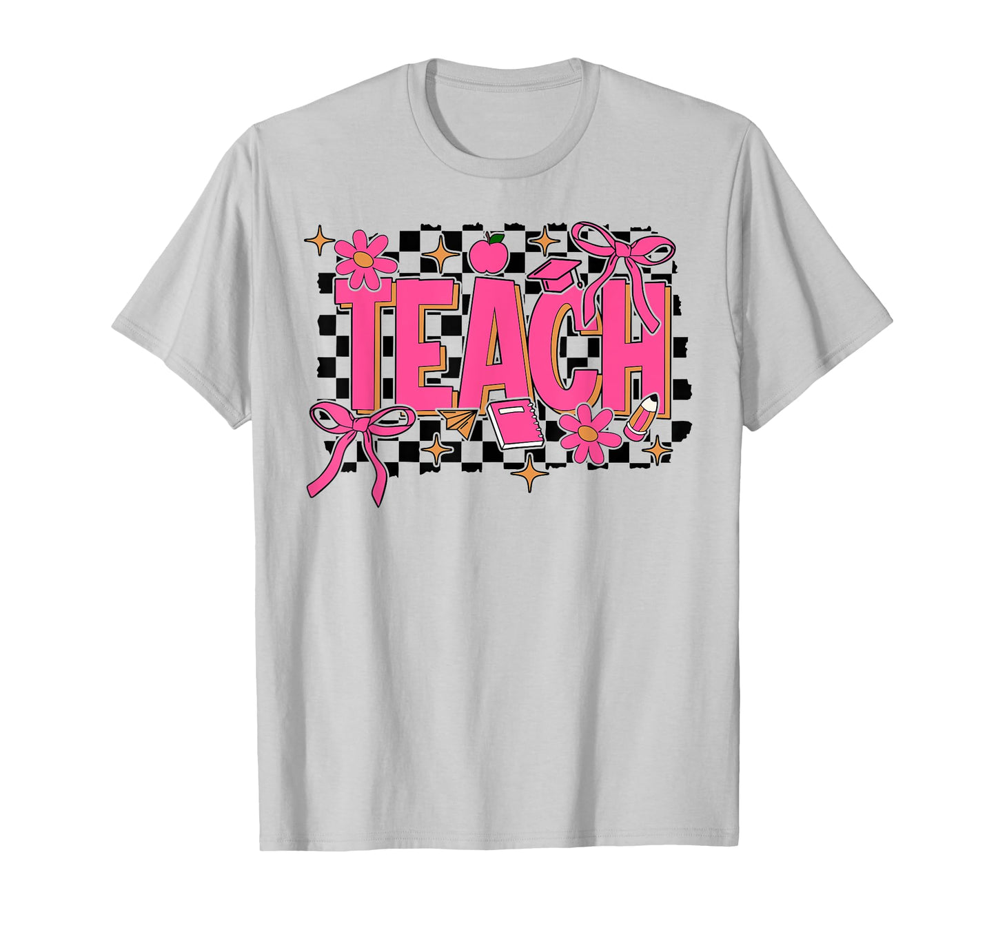 Coquette Bow Teacher Back To School Teacher Life Student Kid T-Shirt