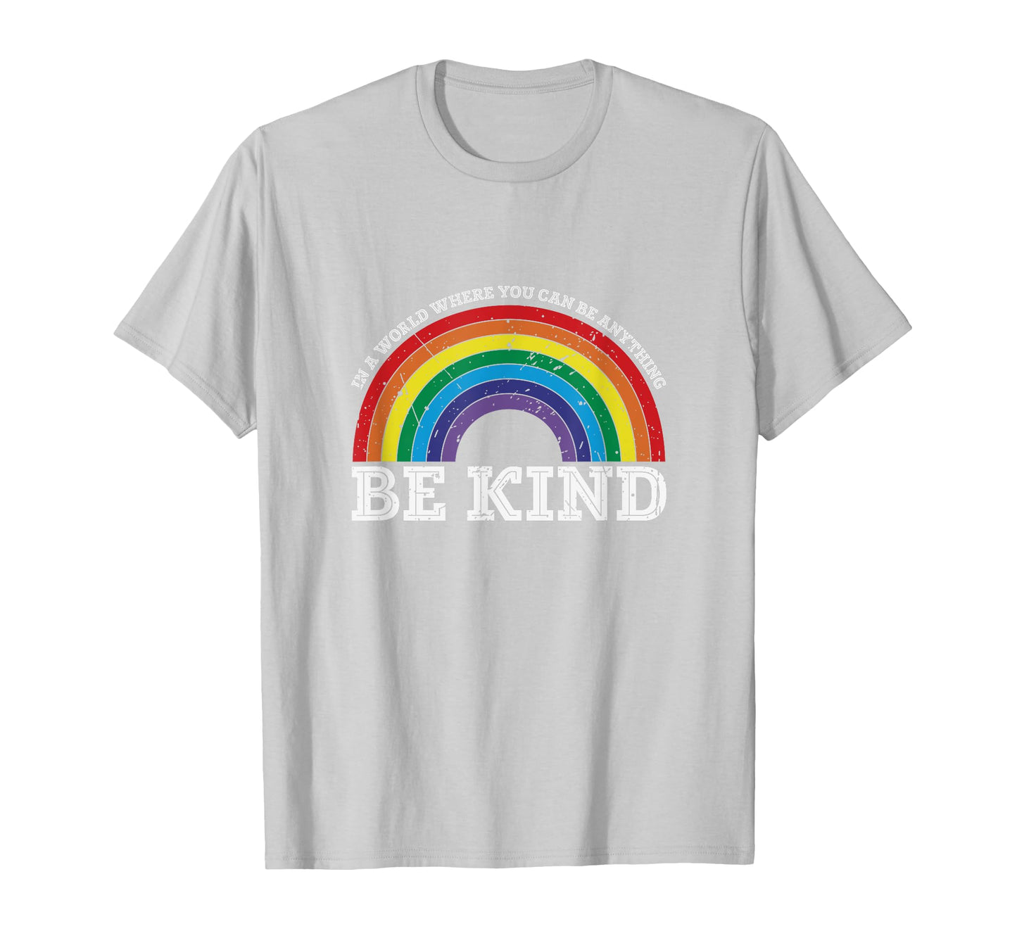 Pink Be Kind Rainbow Tee, Antibullying Kindness day Pink T-Shirt
