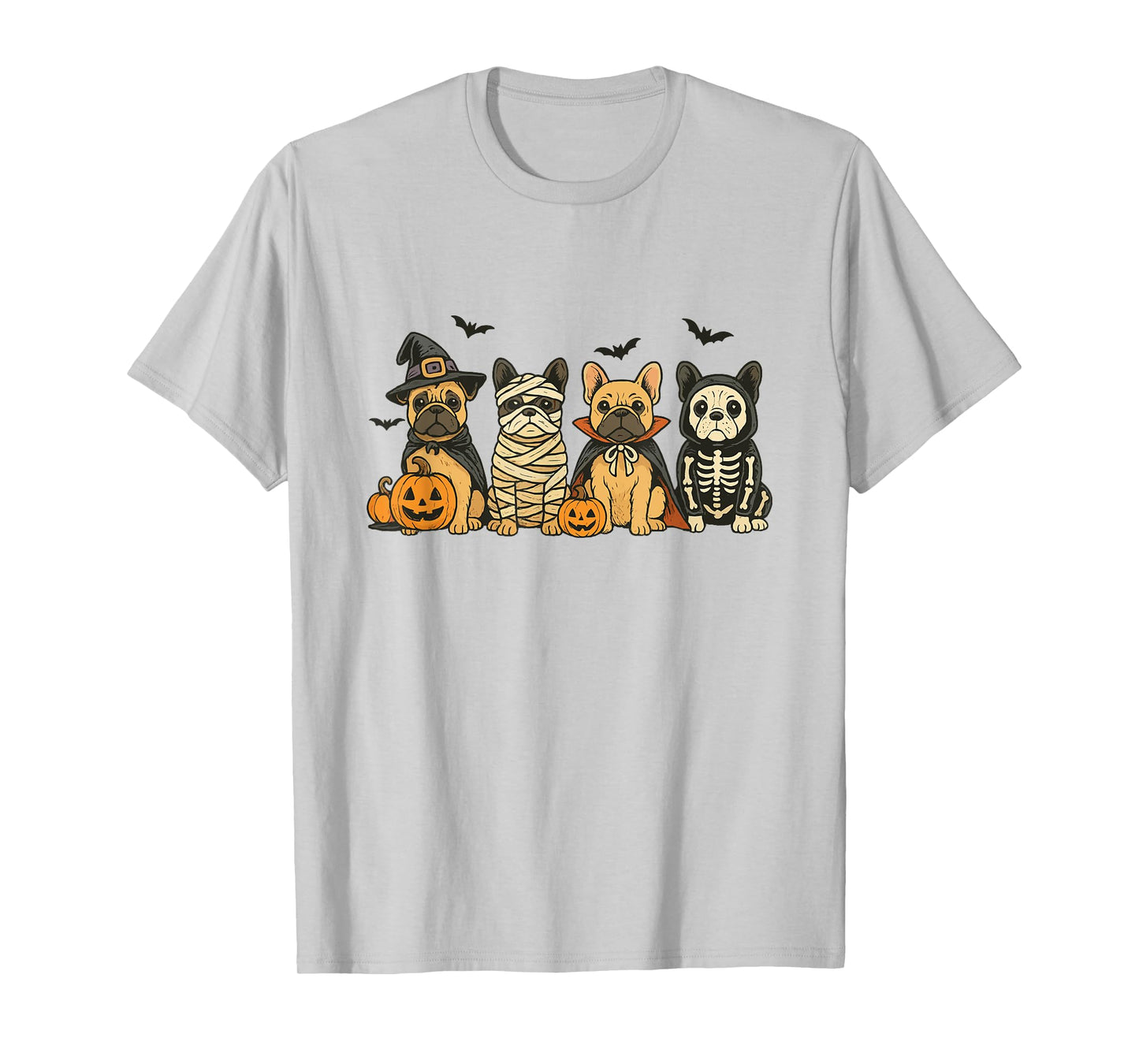 Mummy French Bulldog Halloween French Bulldog Witch Dog Mom T-Shirt