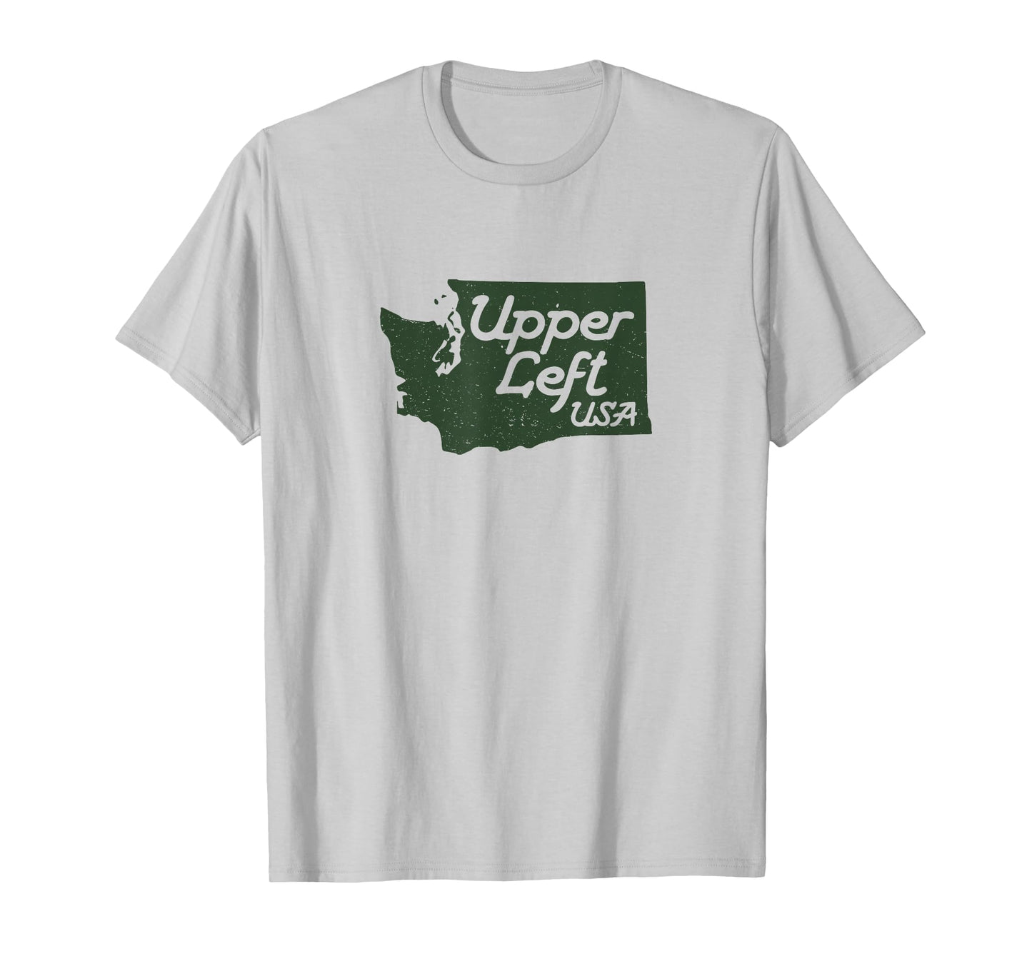 Upper Left USA T Shirt PNW Pacific Northwest tee T-Shirt