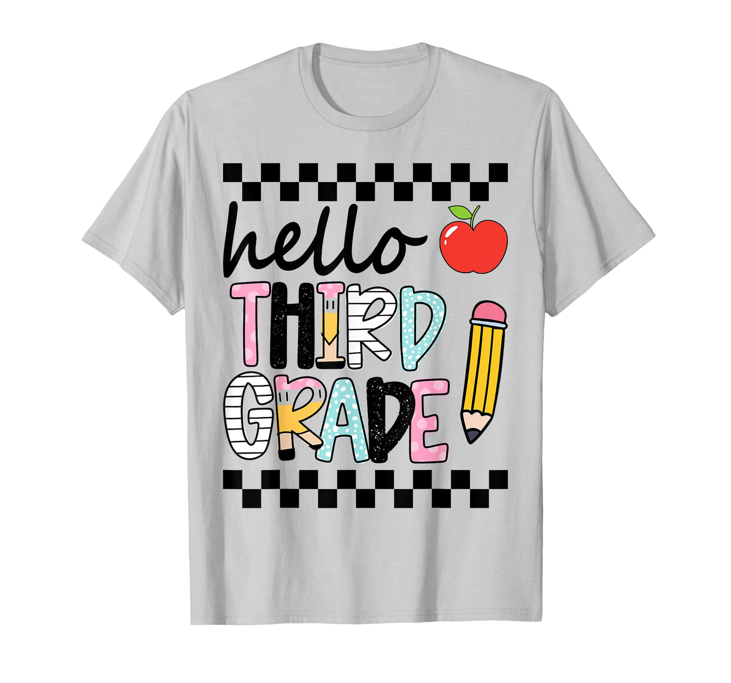 Hello Third Grade Team 3rd Grade Back to School Teacher Kids T-Shirt