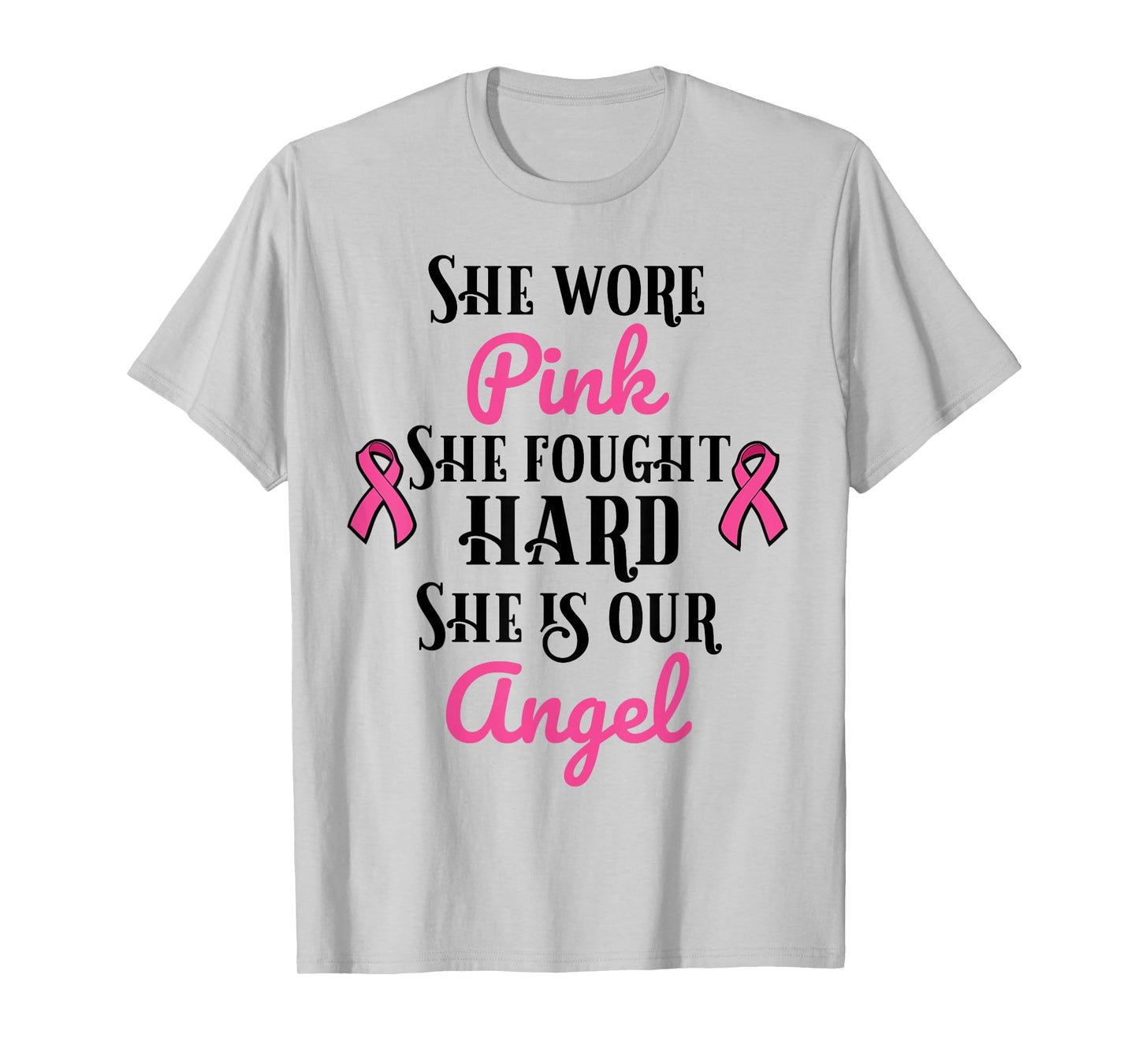 Breast Cancer Remembrance Angel T-shirt T-Shirt