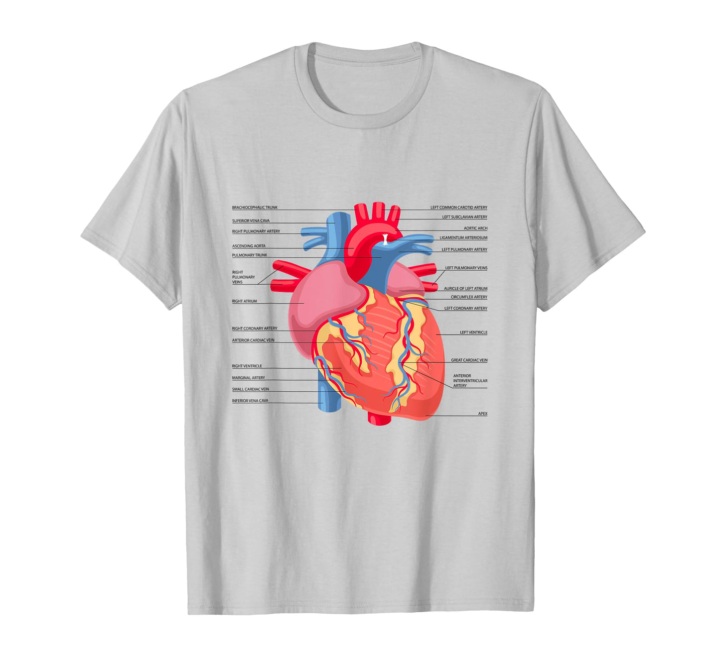Funny Human Heart Anatomy Anatomical Heart T-Shirt