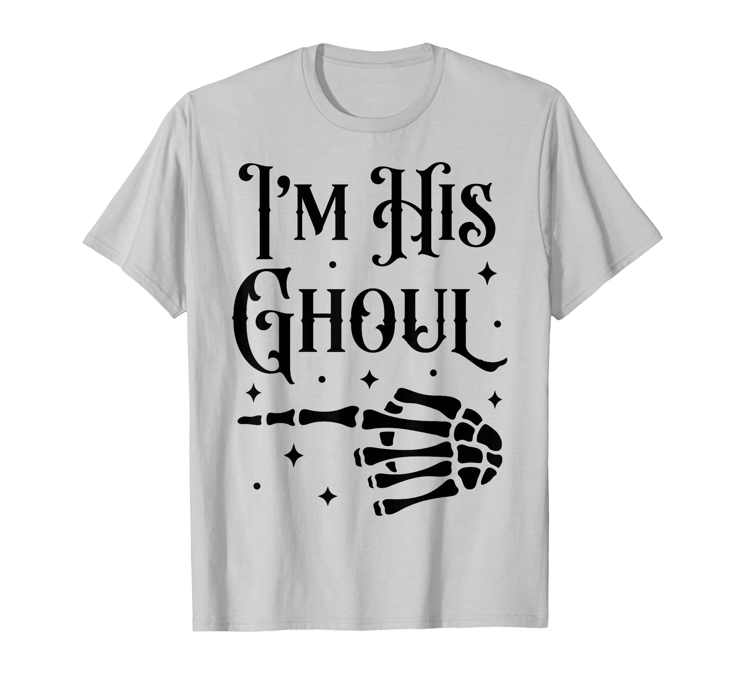 I’m Her Boo I’m His Ghoul Halloween Couple Matching Skeleton T-Shirt