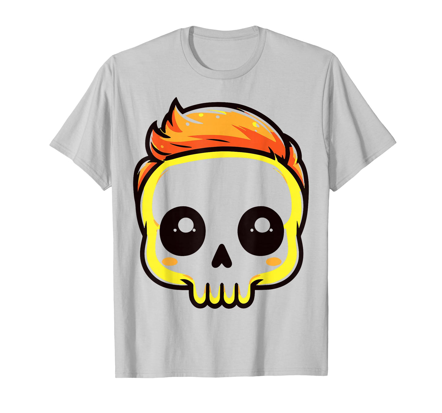 Male Skull - Halloween T-Shirt