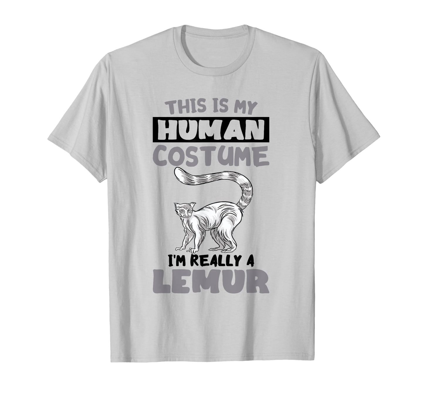 Human Costume Madagascar Animal Cute Lemur Monkey Lemur T-Shirt