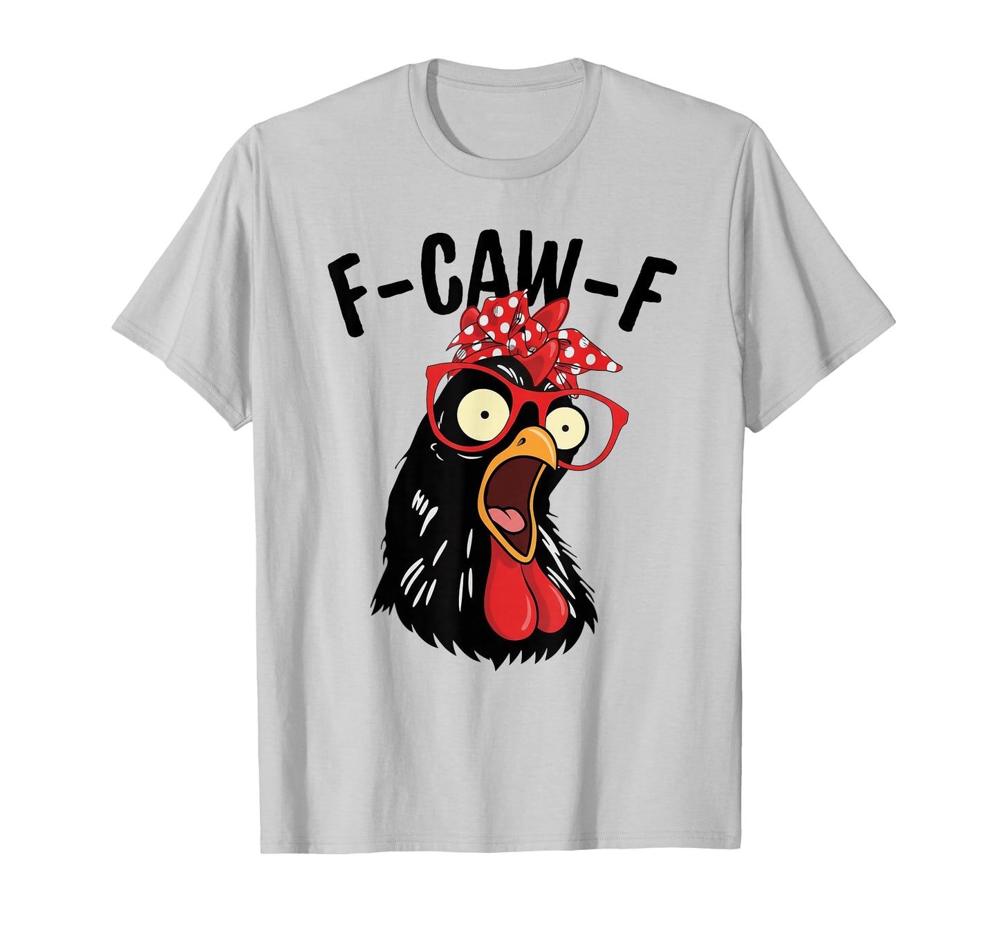 F-CAW-F Chicken Women Bow Headband Crow Peck Funny Halloween T-Shirt