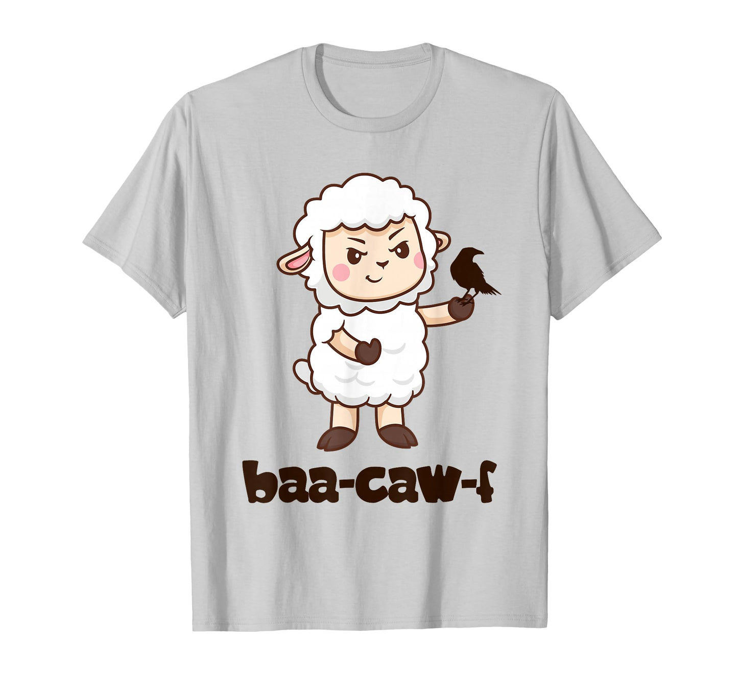 Funny Back Off Shirt Cute Sheep Baa Crow Caw Clever Insult T-Shirt