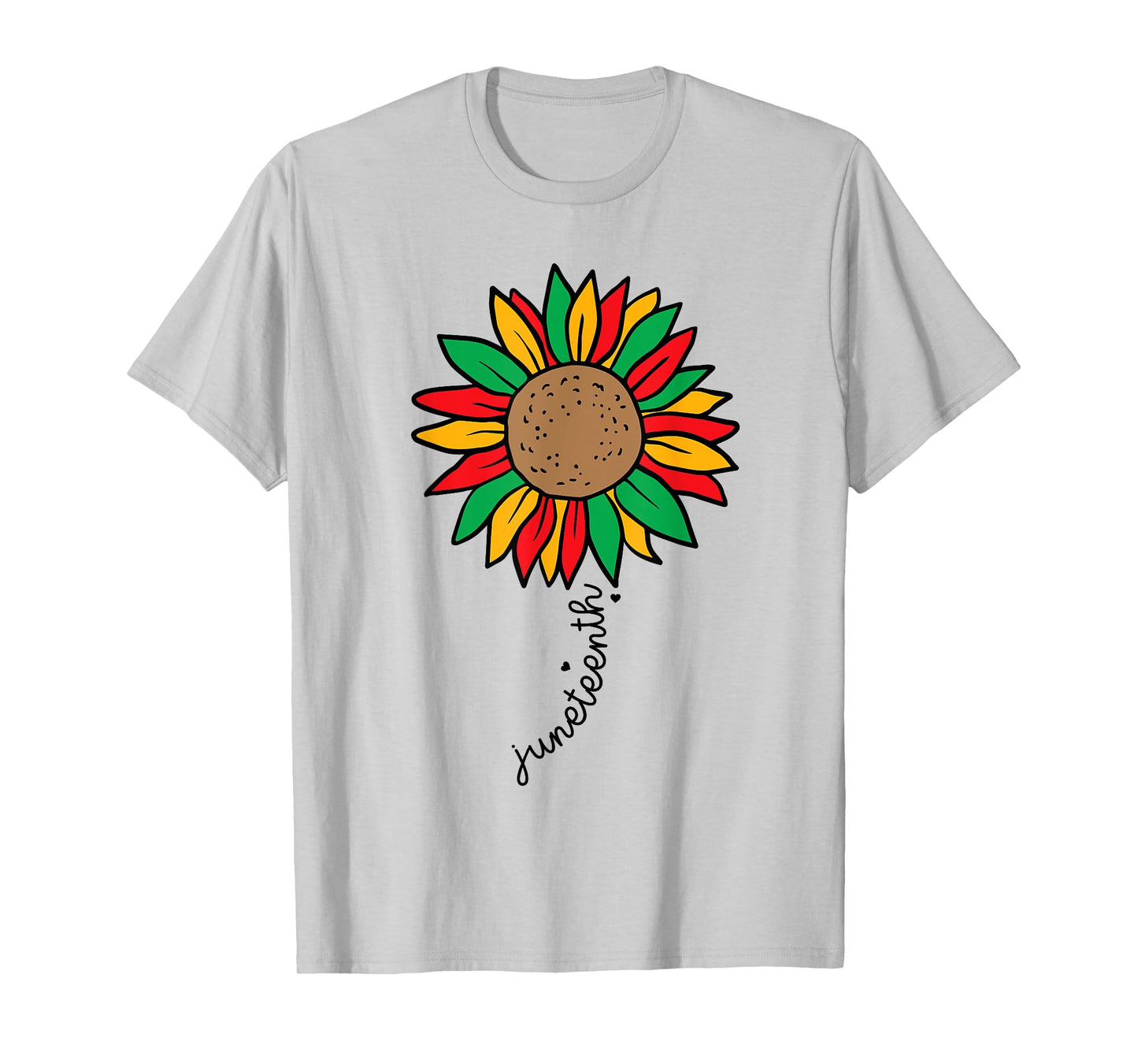 Juneteenth Colorful Sunflower Juneteenth Flower T-Shirt