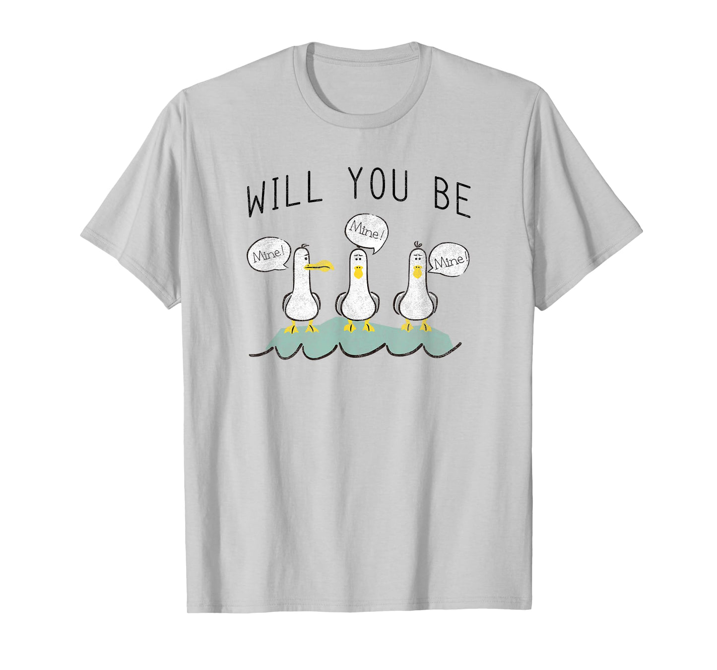 Disney Pixar Finding Nemo Valentine Will You Be Mine V2 T-Shirt