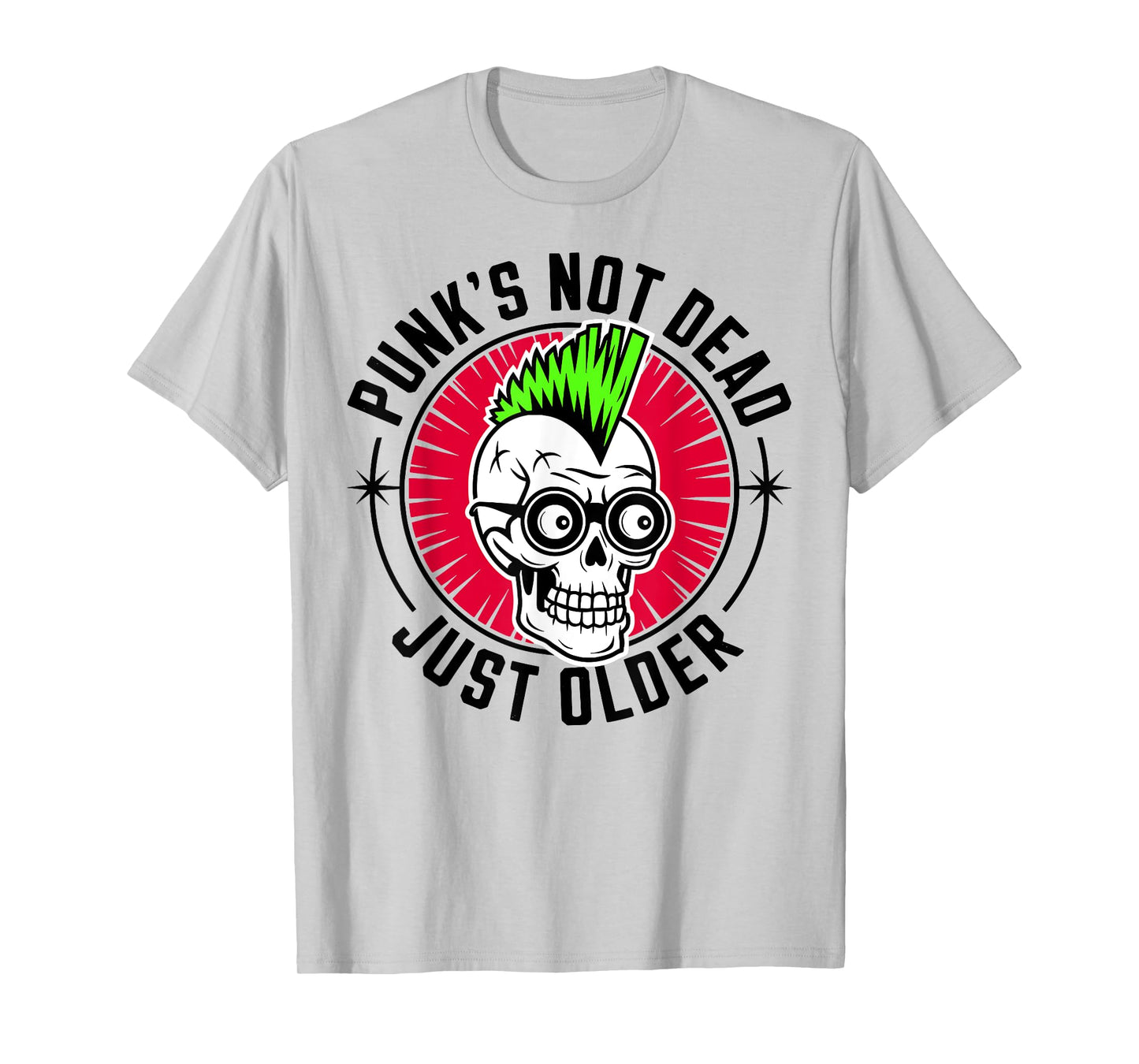 Punk's Not Dead - Just Older X Skeleton Skull Punk Punk T-Shirt